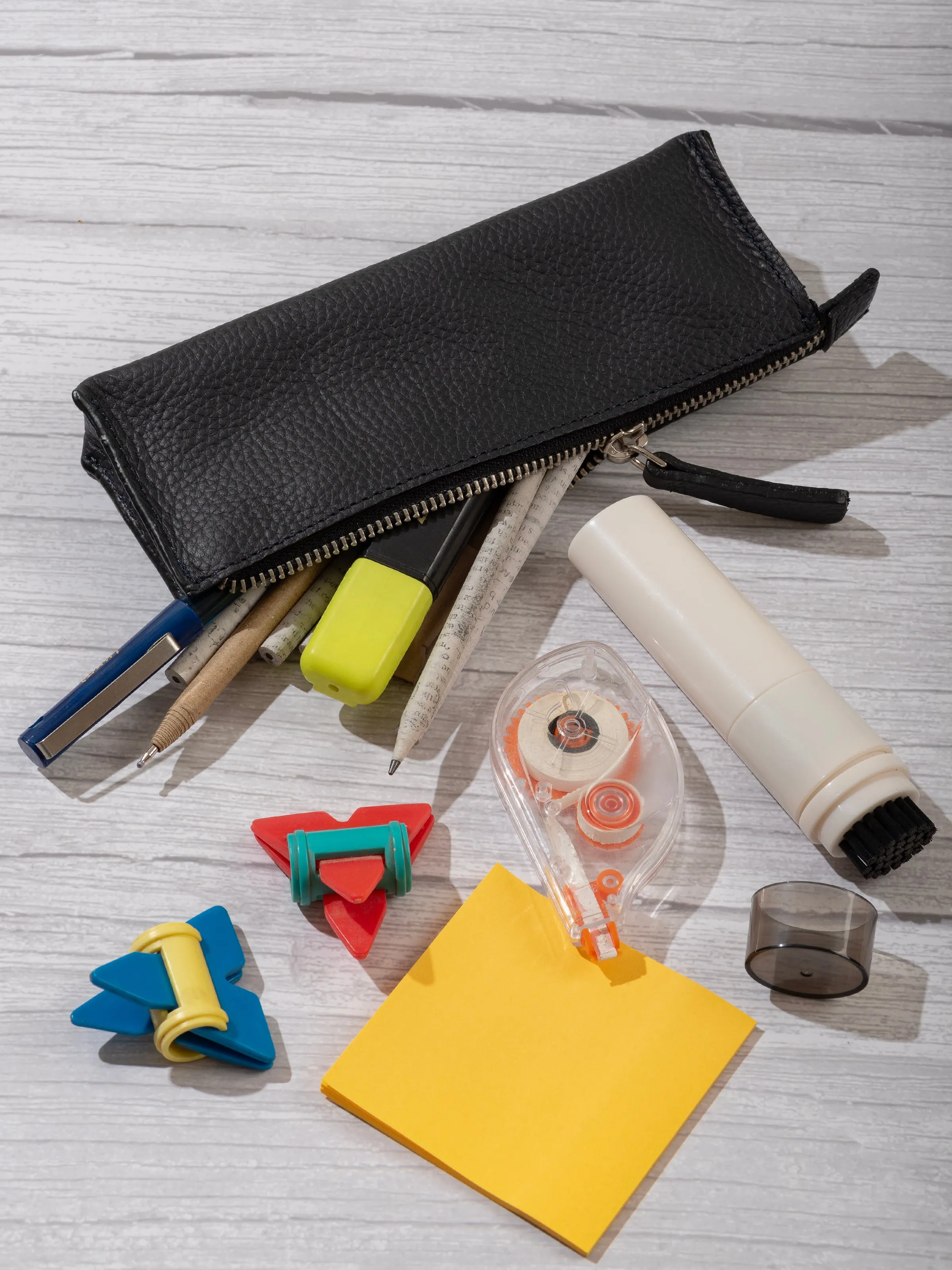 Black Leather Stationery Case (set of 2) sold by Classy Leather Bags product image thumbnail 2