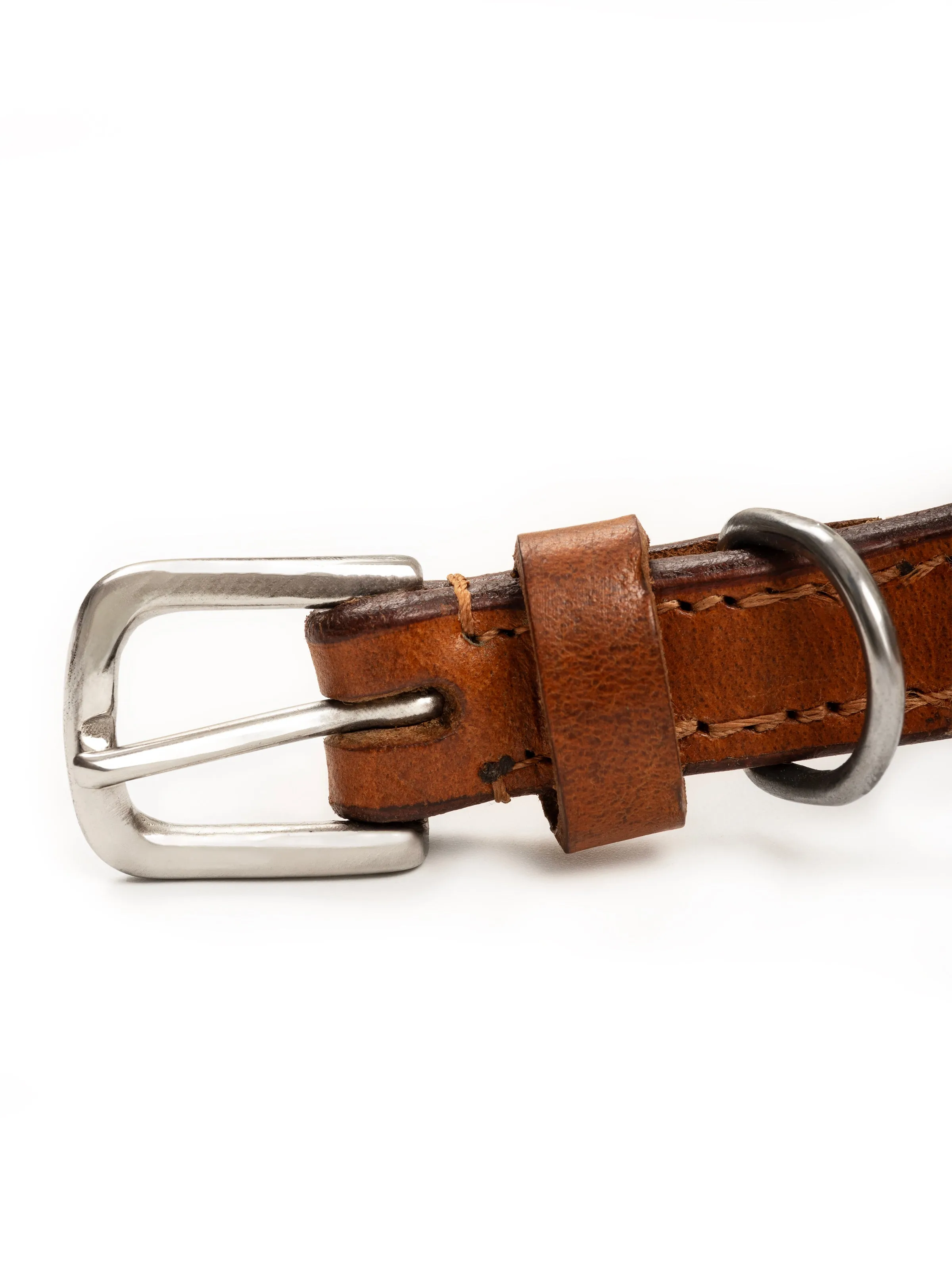 Oval Leather Dog Collar - Tan sold by Classy Leather Bags product image thumbnail 4