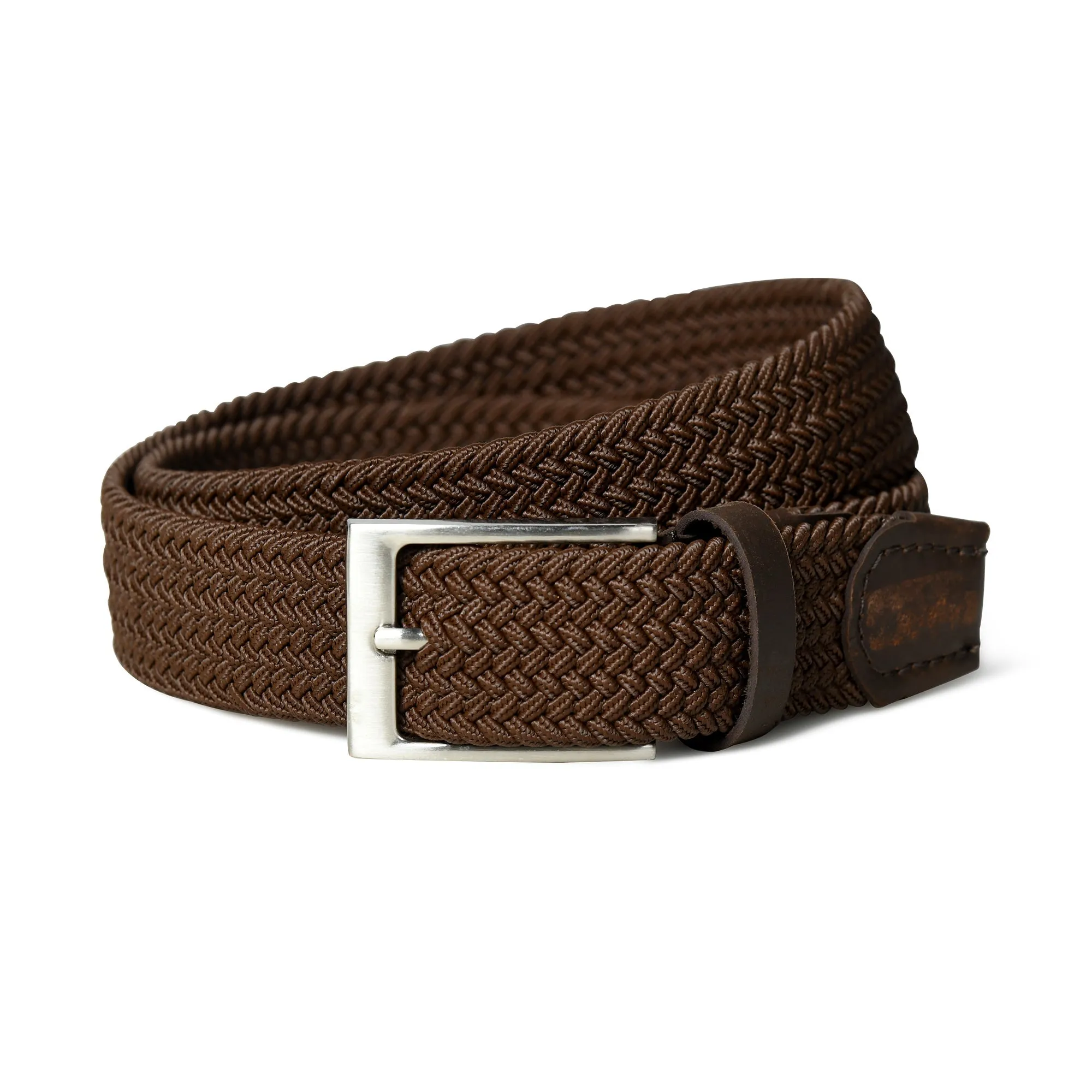 Braided Brown Canvas Belt sold by Classy Leather Bags product image thumbnail 4