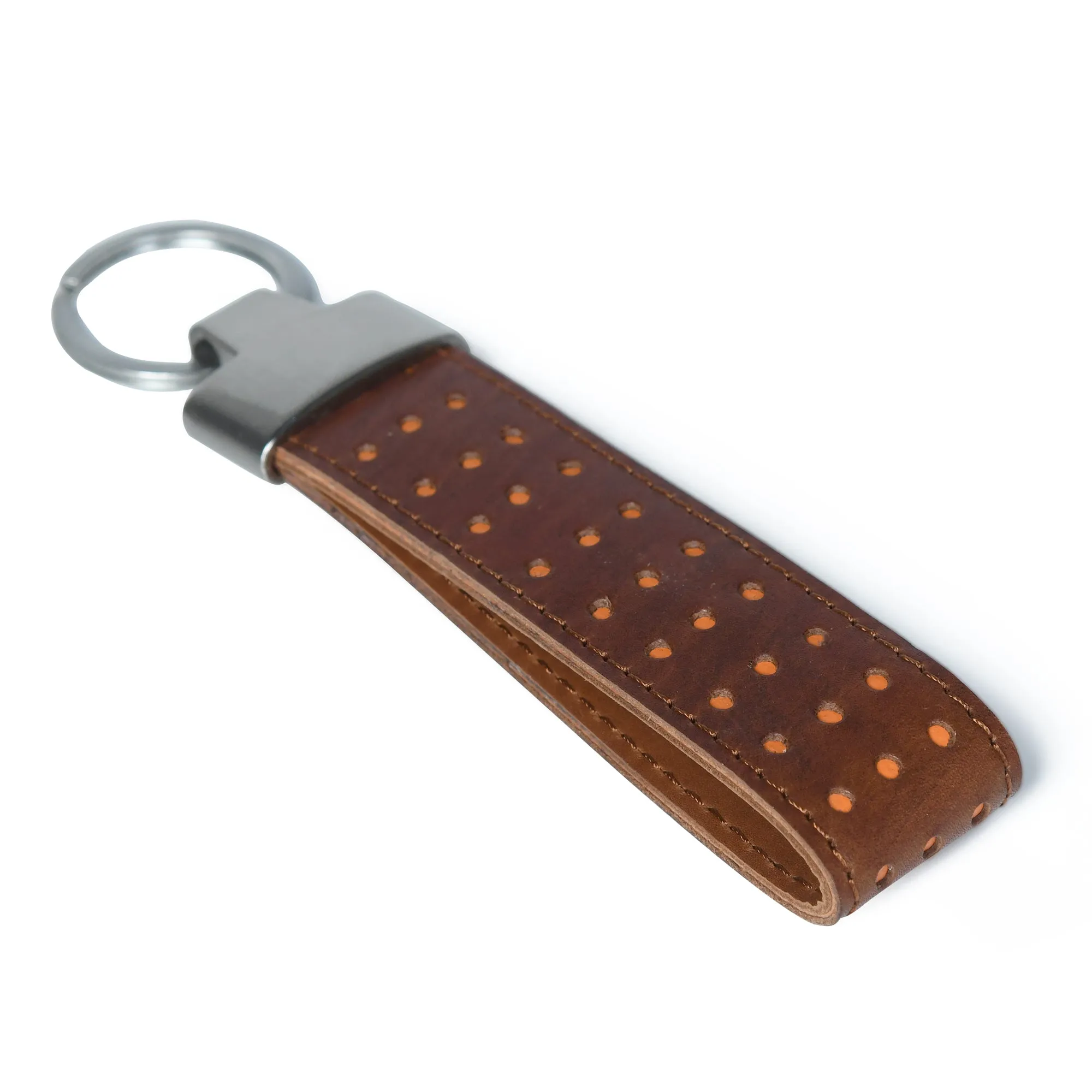 Textured leather Keychain sold by Classy Leather Bags product image thumbnail 2