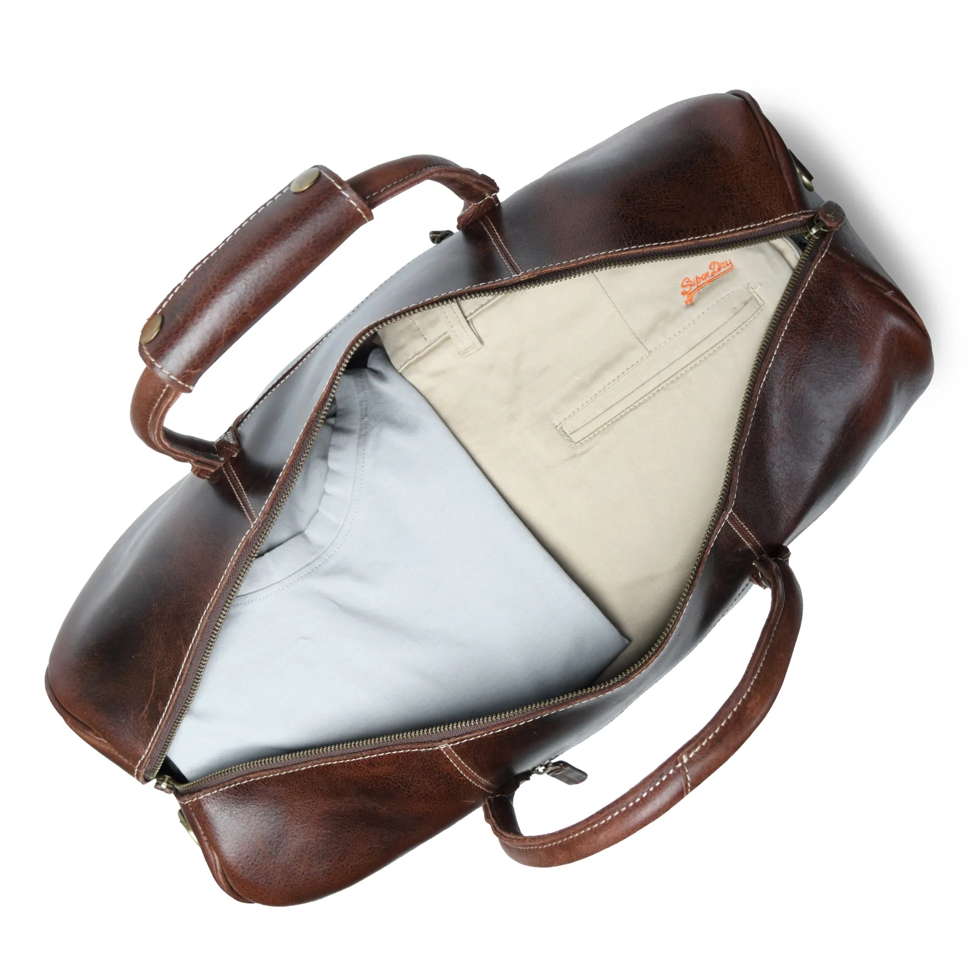 The Buffalo Traveller- Walnut sold by Classy Leather Bags product image thumbnail 3