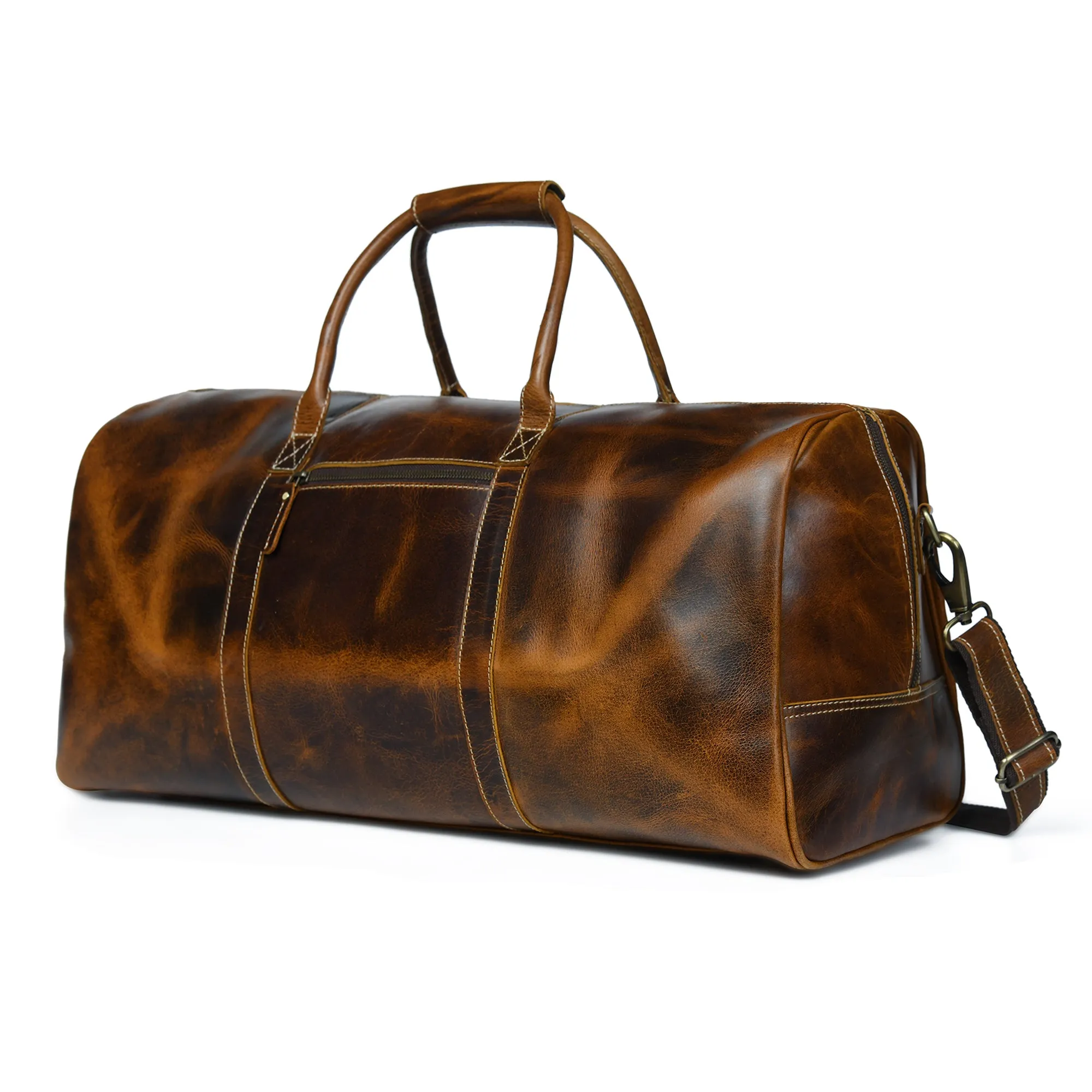 The Buffalo Traveller- Caramel sold by Classy Leather Bags product image thumbnail 2