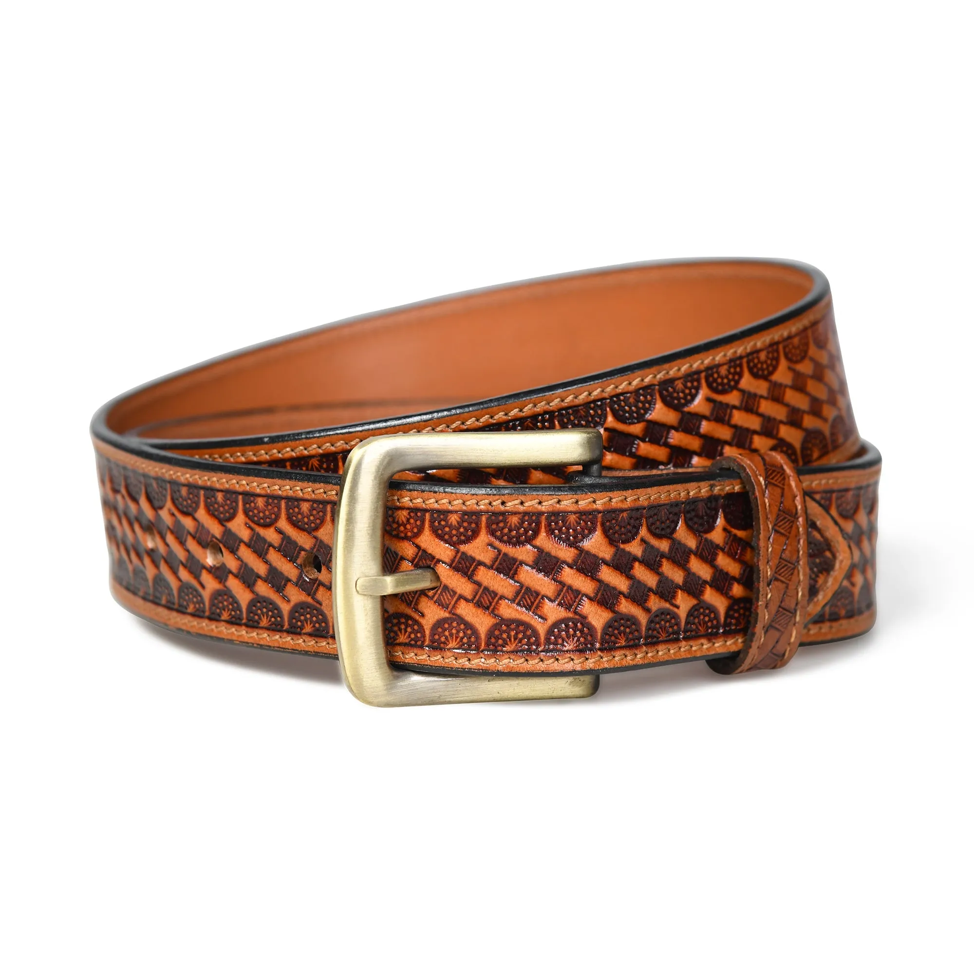 Modern Western Leather Belt sold by Classy Leather Bags product image thumbnail 3