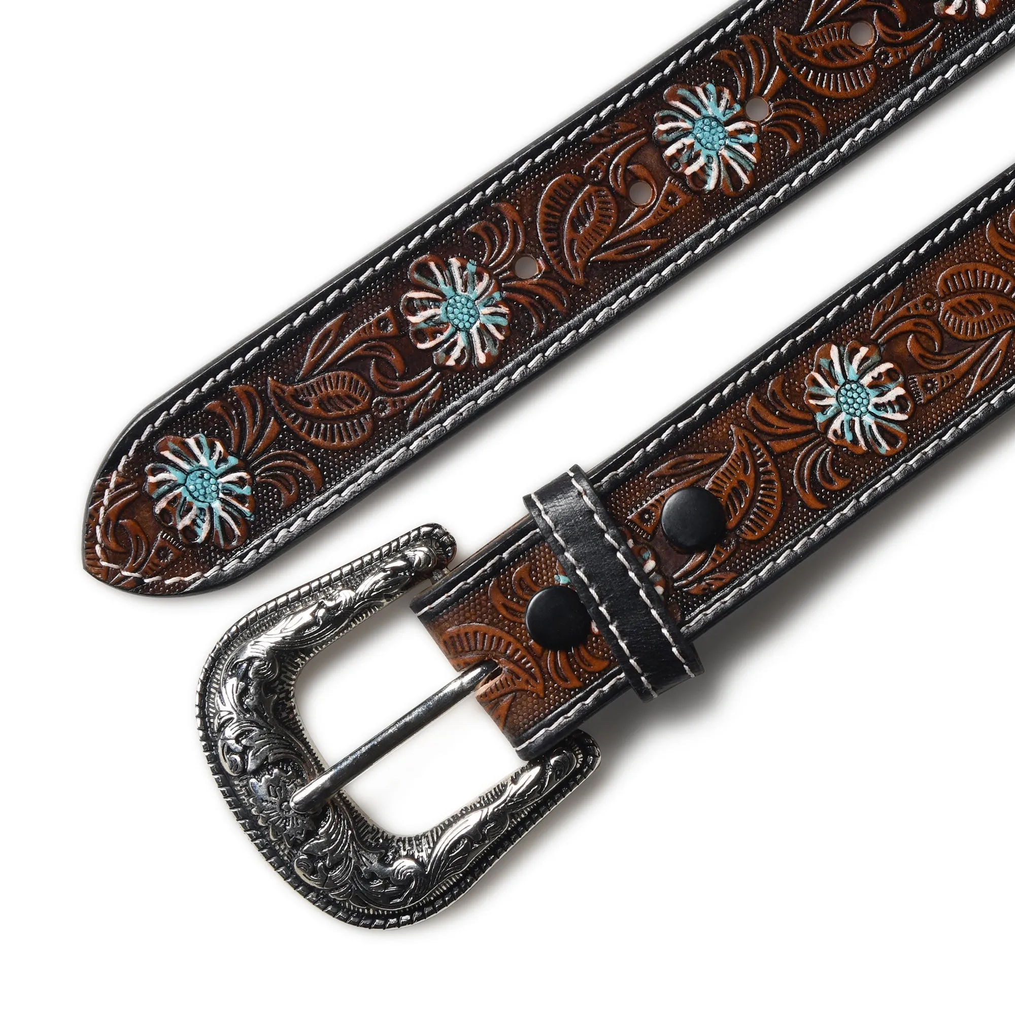 Antique Style Western Leather Belt sold by Classy Leather Bags product image thumbnail 5