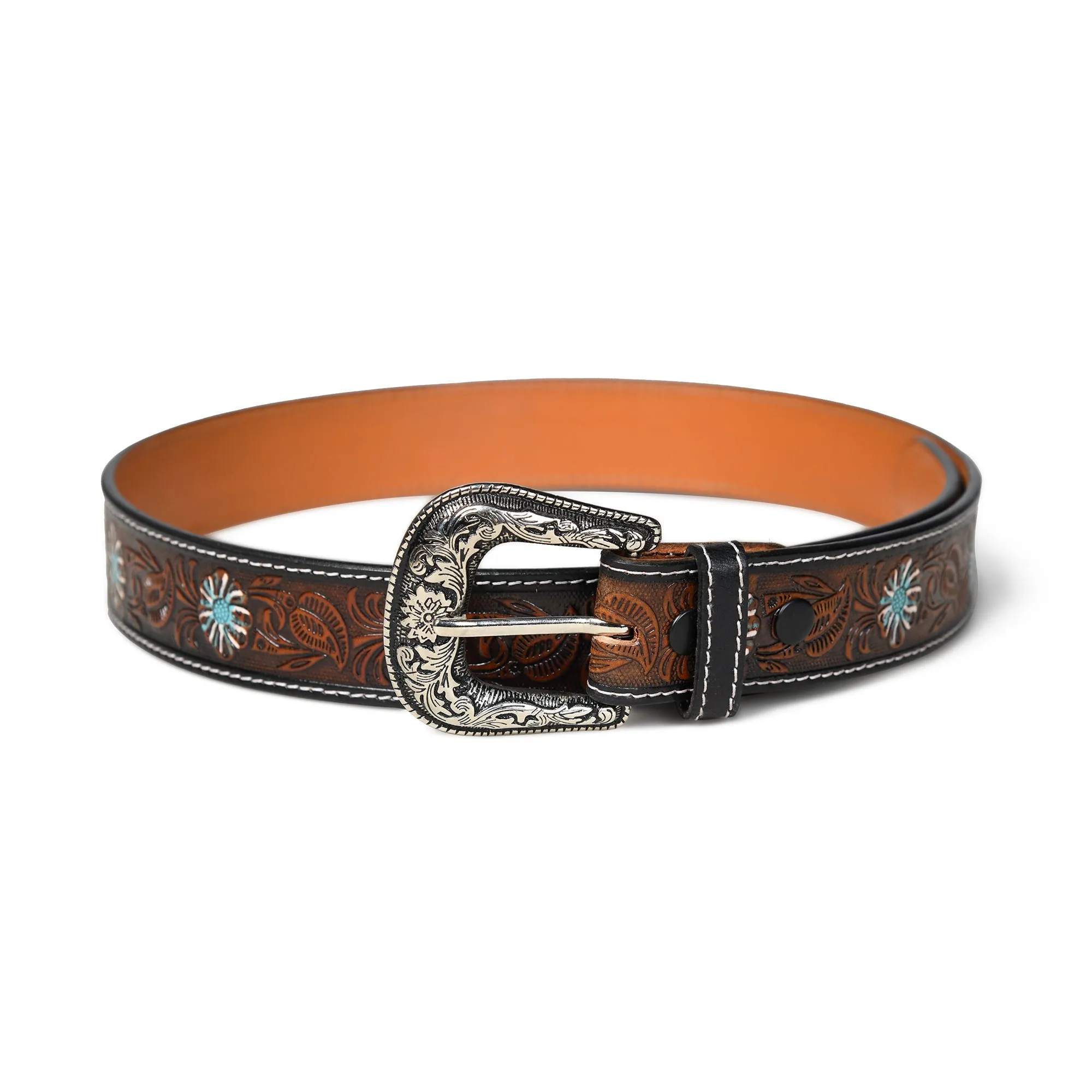 Antique Style Western Leather Belt sold by Classy Leather Bags product image thumbnail 3