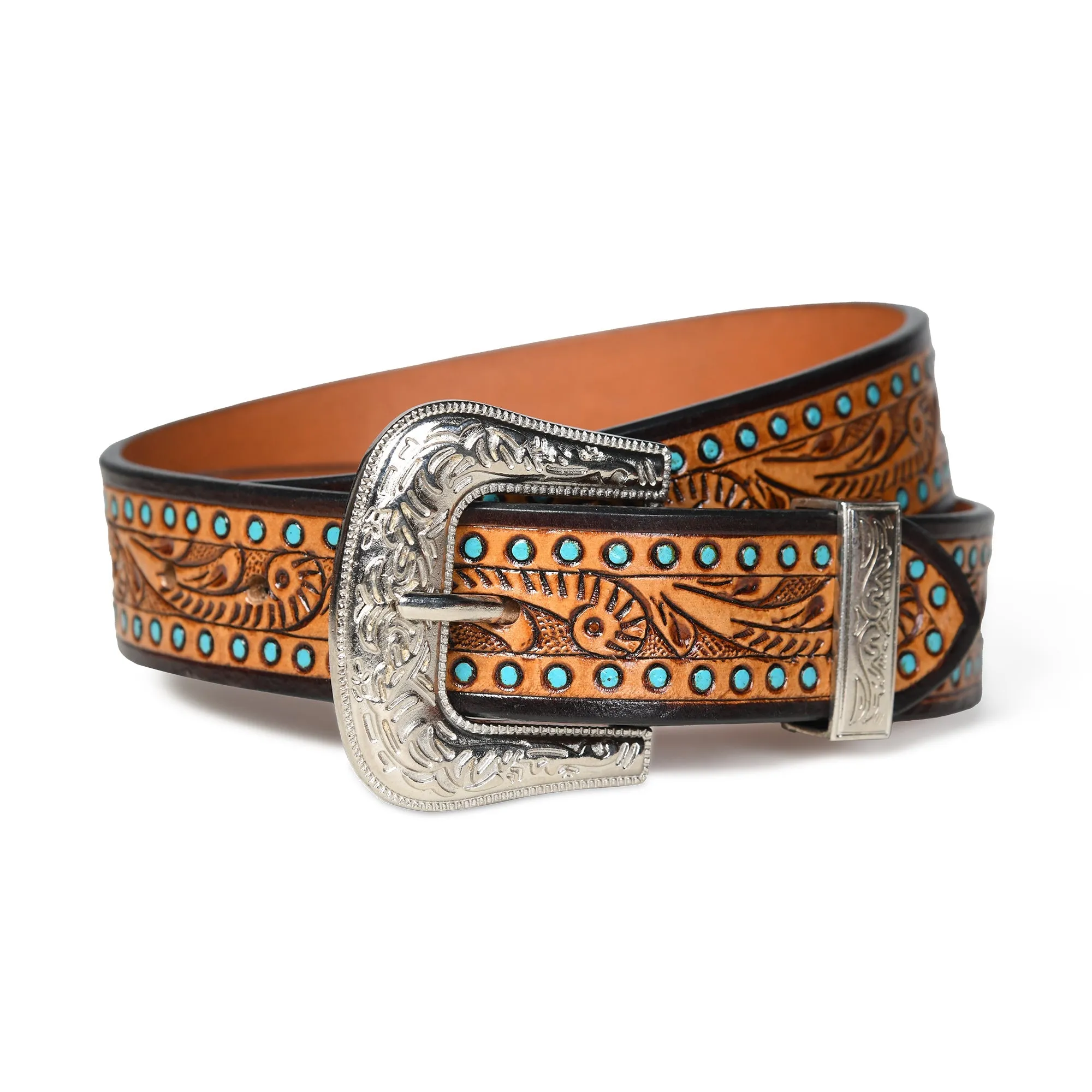 Designer Western Leather Belt sold by Classy Leather Bags product image thumbnail 3