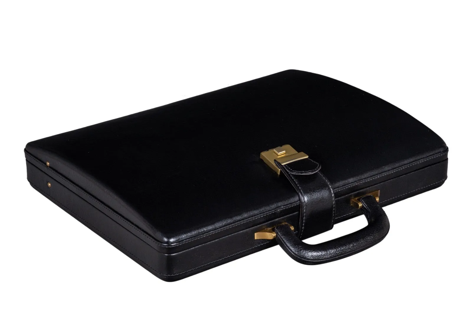 Leather Executive Men's Leather Attache Briefcase - Black sold by Classy Leather Bags product image thumbnail 3
