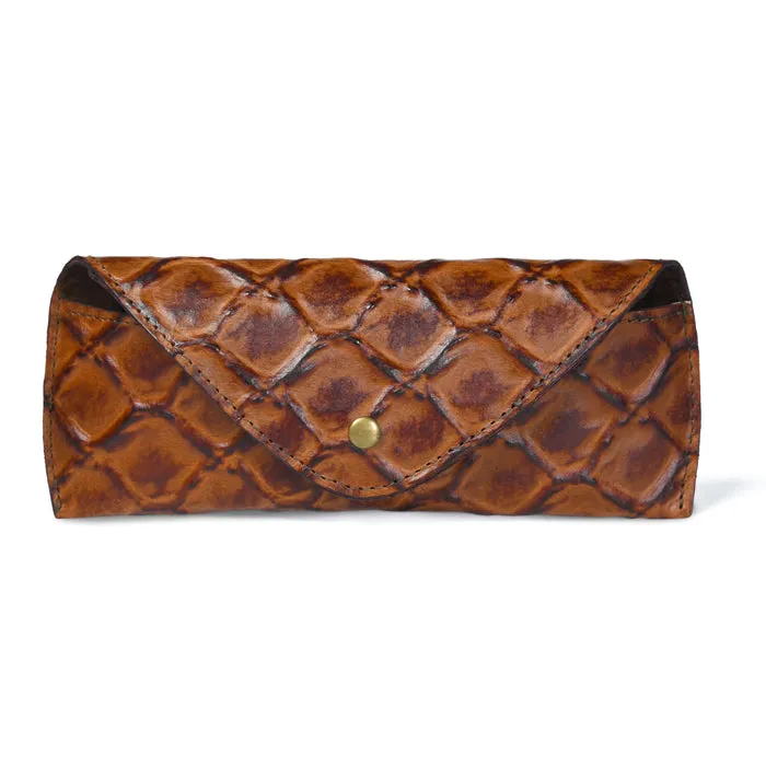 Croco Leather Sunglasses Cover sold by Classy Leather Bags product image thumbnail 3