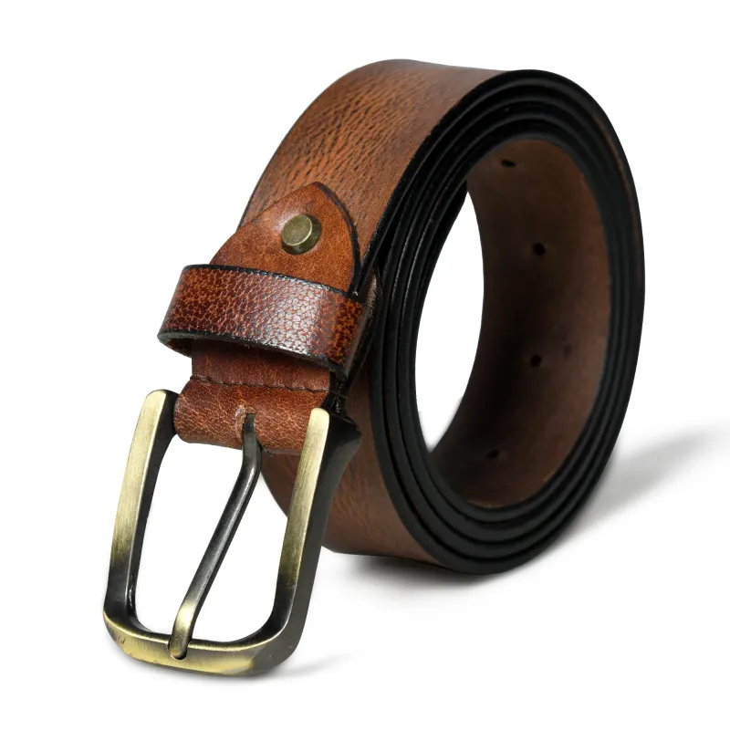 Eden Tan Men's Leather Belt sold by Classy Leather Bags