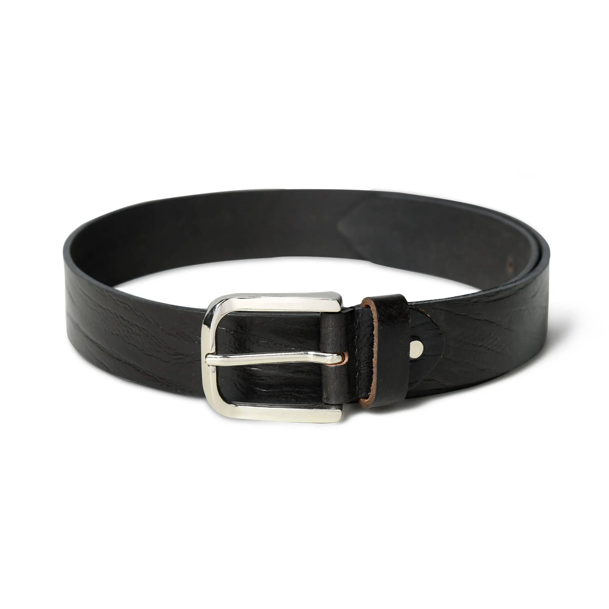 Textured Black Leather Belt sold by Classy Leather Bags product image thumbnail 4