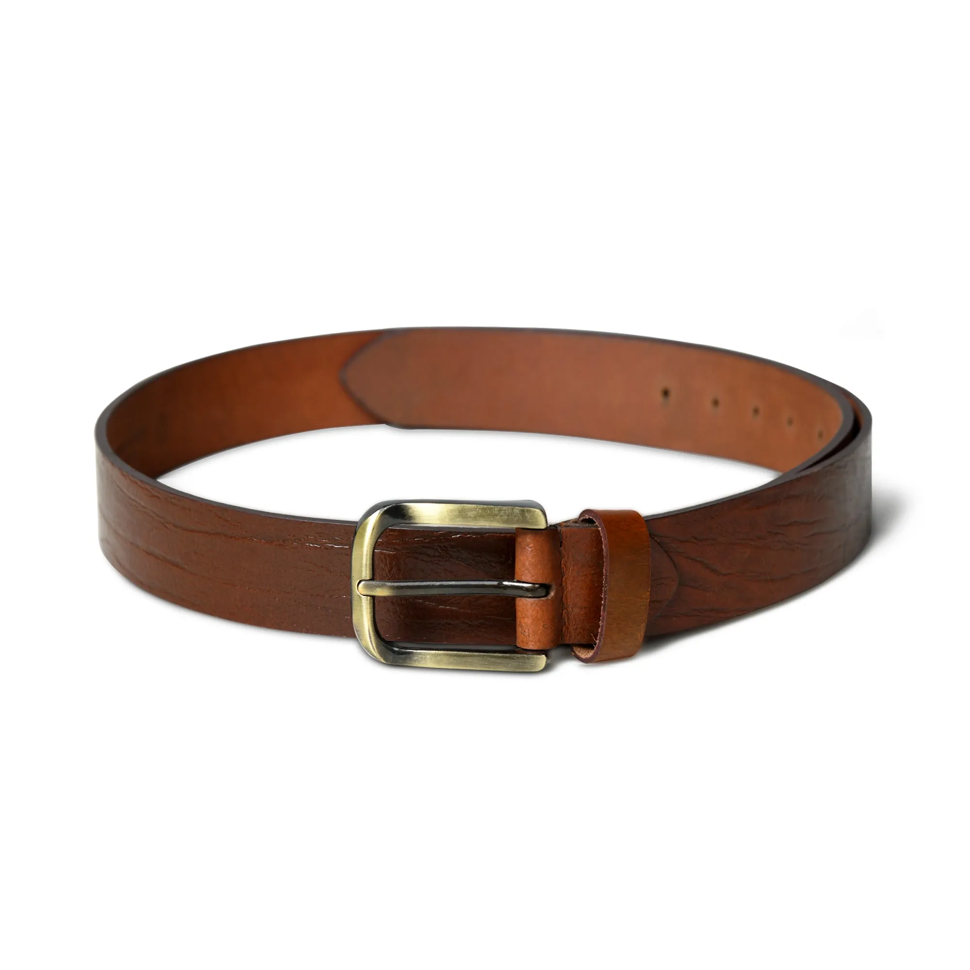 Vibrant Brown Pin Buckle Belt sold by Classy Leather Bags product image thumbnail 4