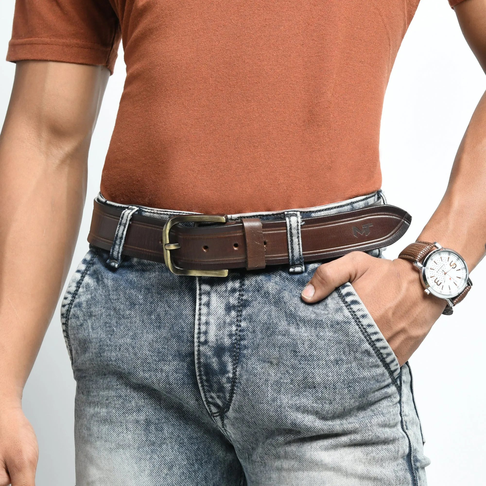 Ranger Leather Belt for Men sold by Classy Leather Bags product image thumbnail 2