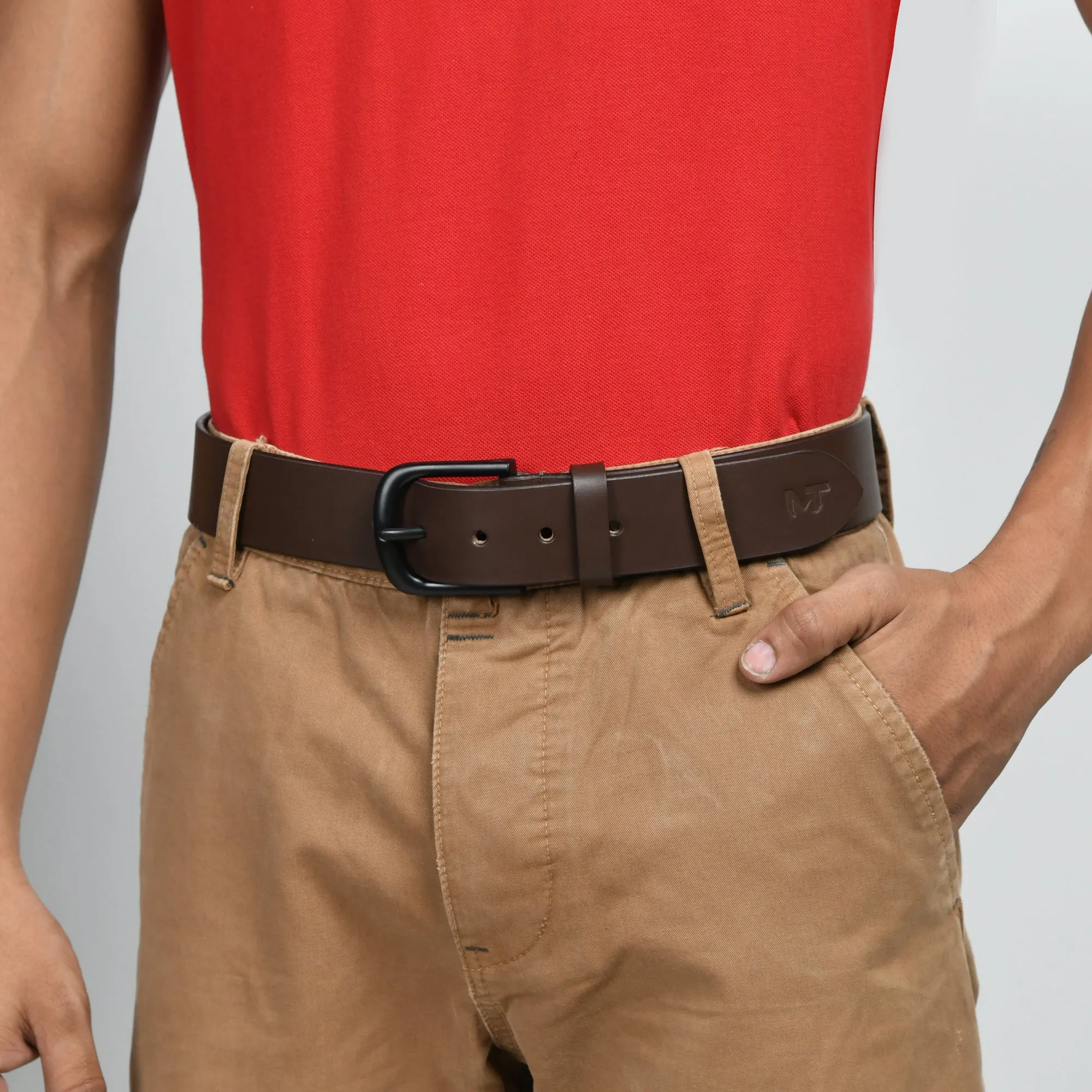 Prestige Brown Leather Belt sold by Classy Leather Bags product image thumbnail 2