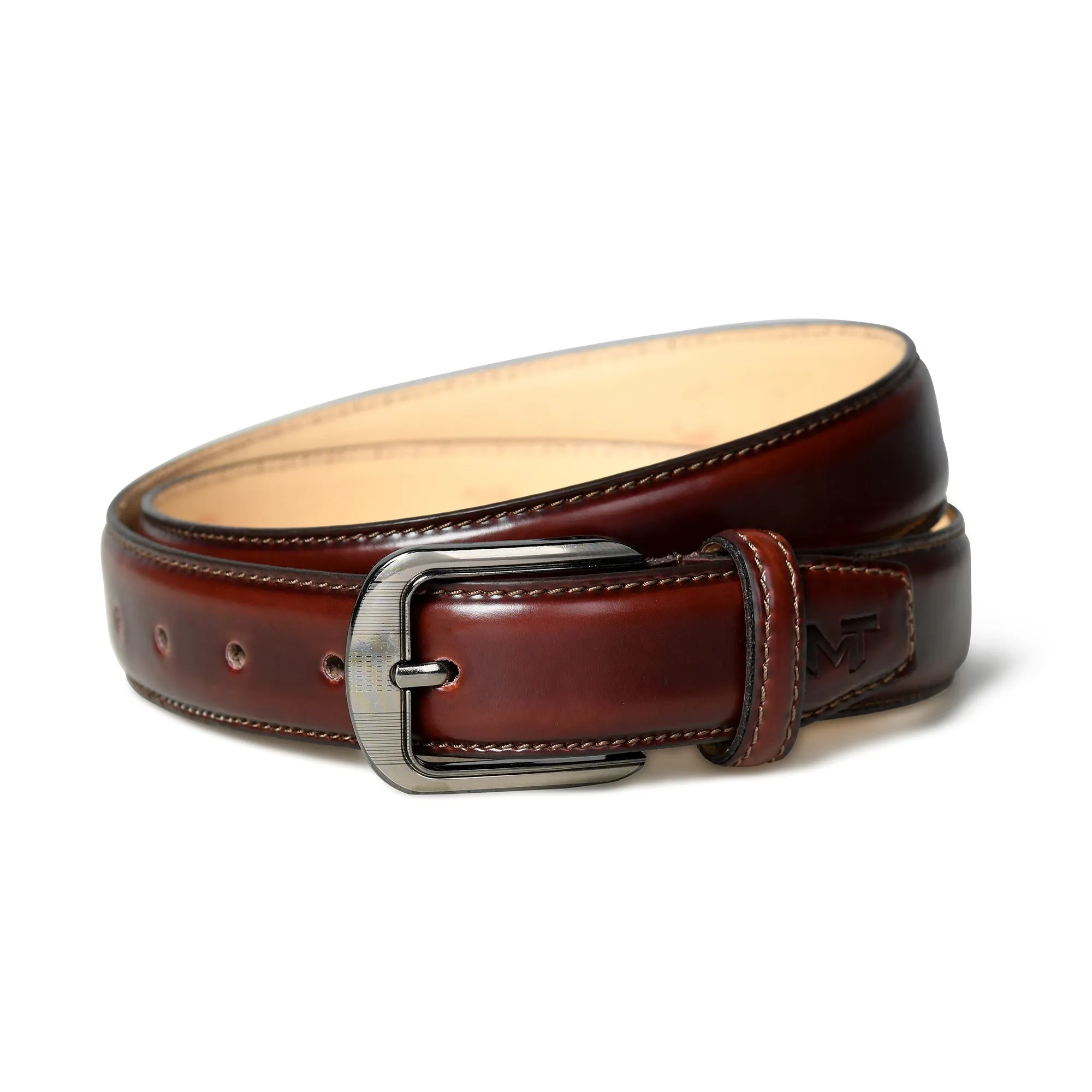 Eclipse Brown Leather Belt sold by Classy Leather Bags product image thumbnail 2