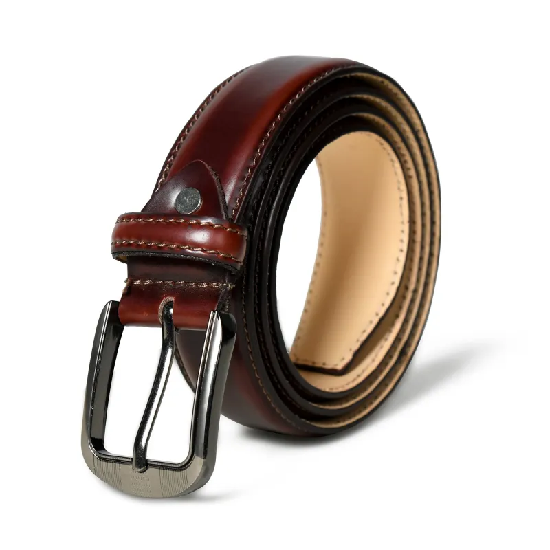 Eclipse Brown Leather Belt sold by Classy Leather Bags