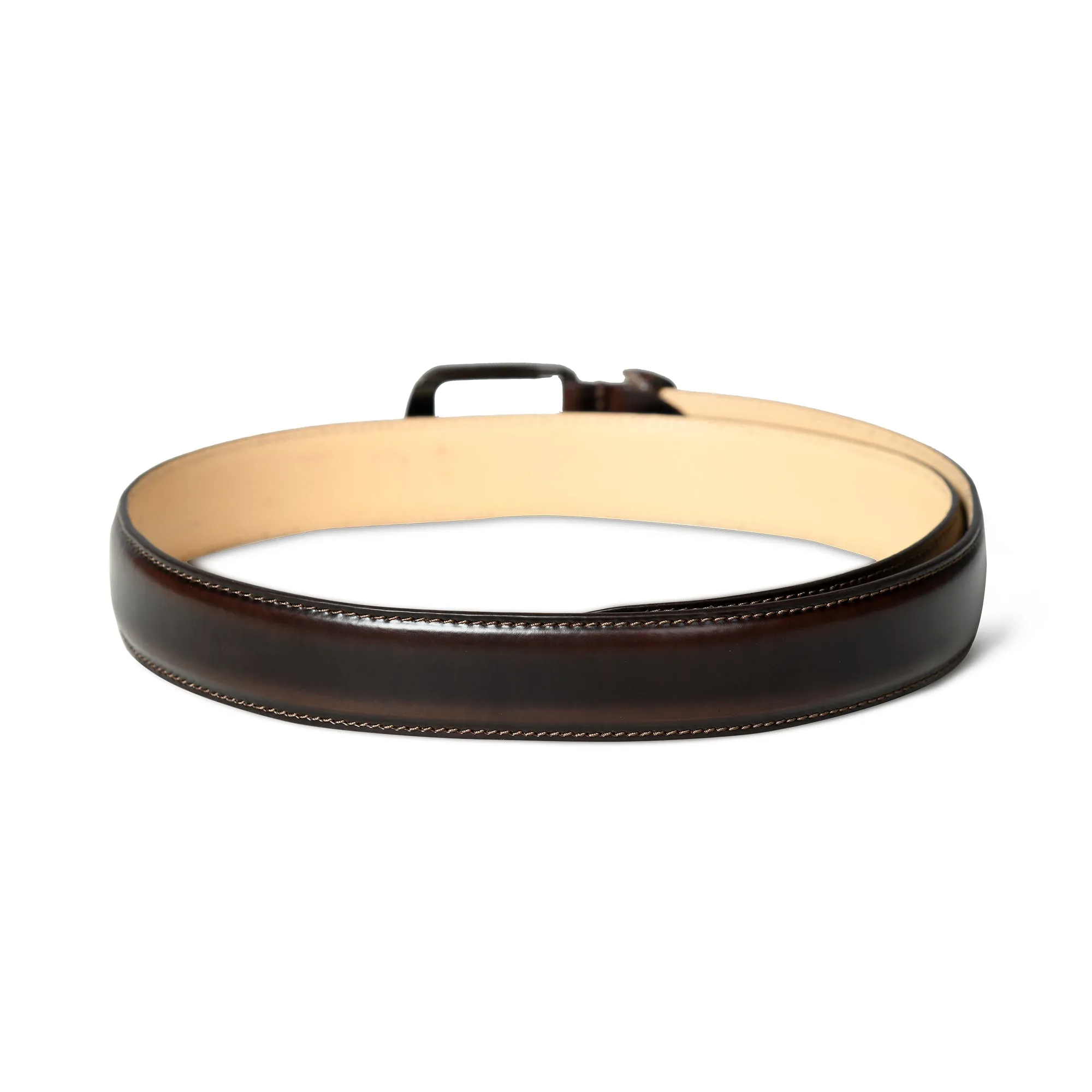 Eclipse Dark Brown Leather Belt sold by Classy Leather Bags product image thumbnail 5