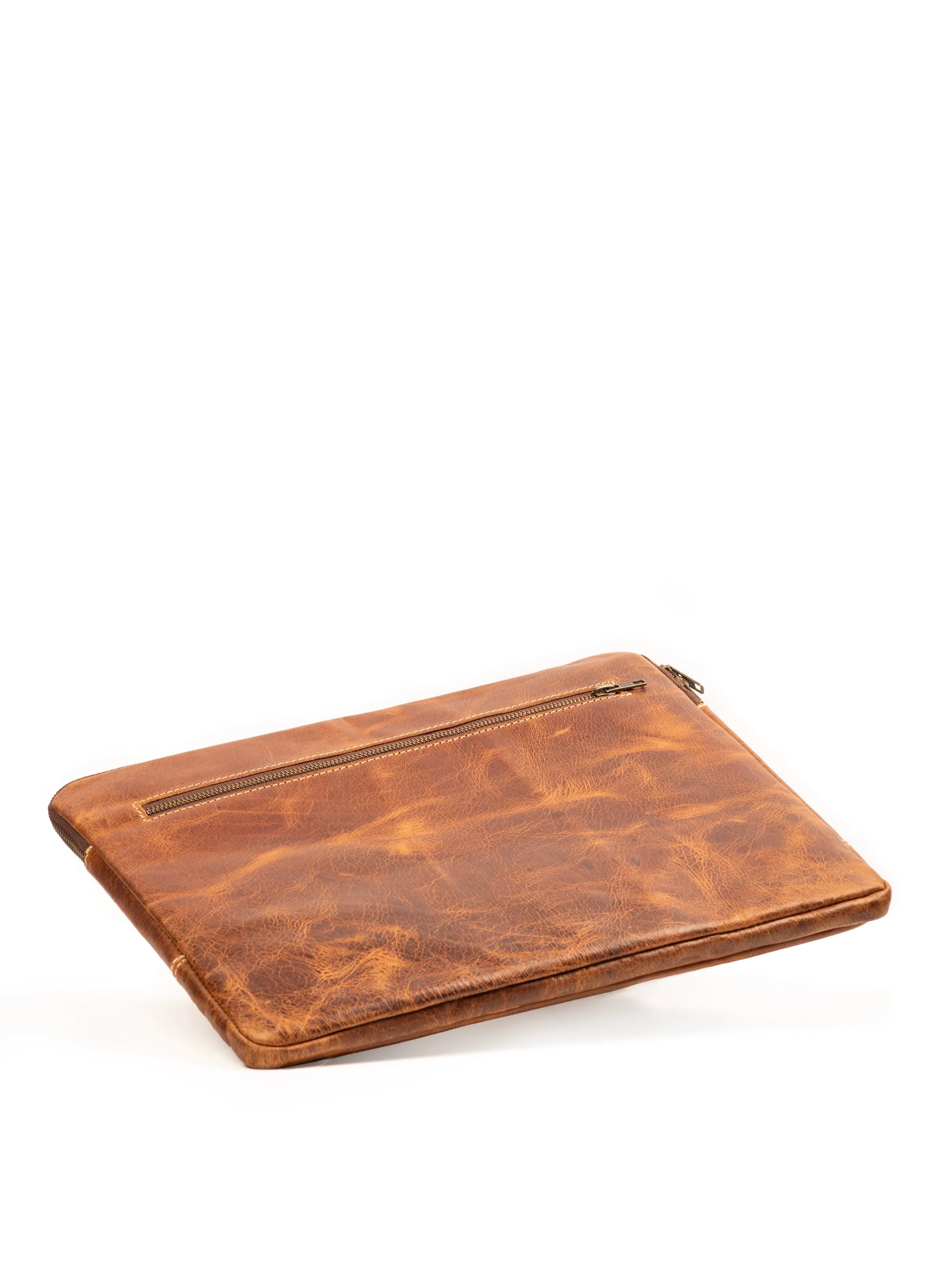 Tan Laptop Sleeve sold by Classy Leather Bags product image thumbnail 4