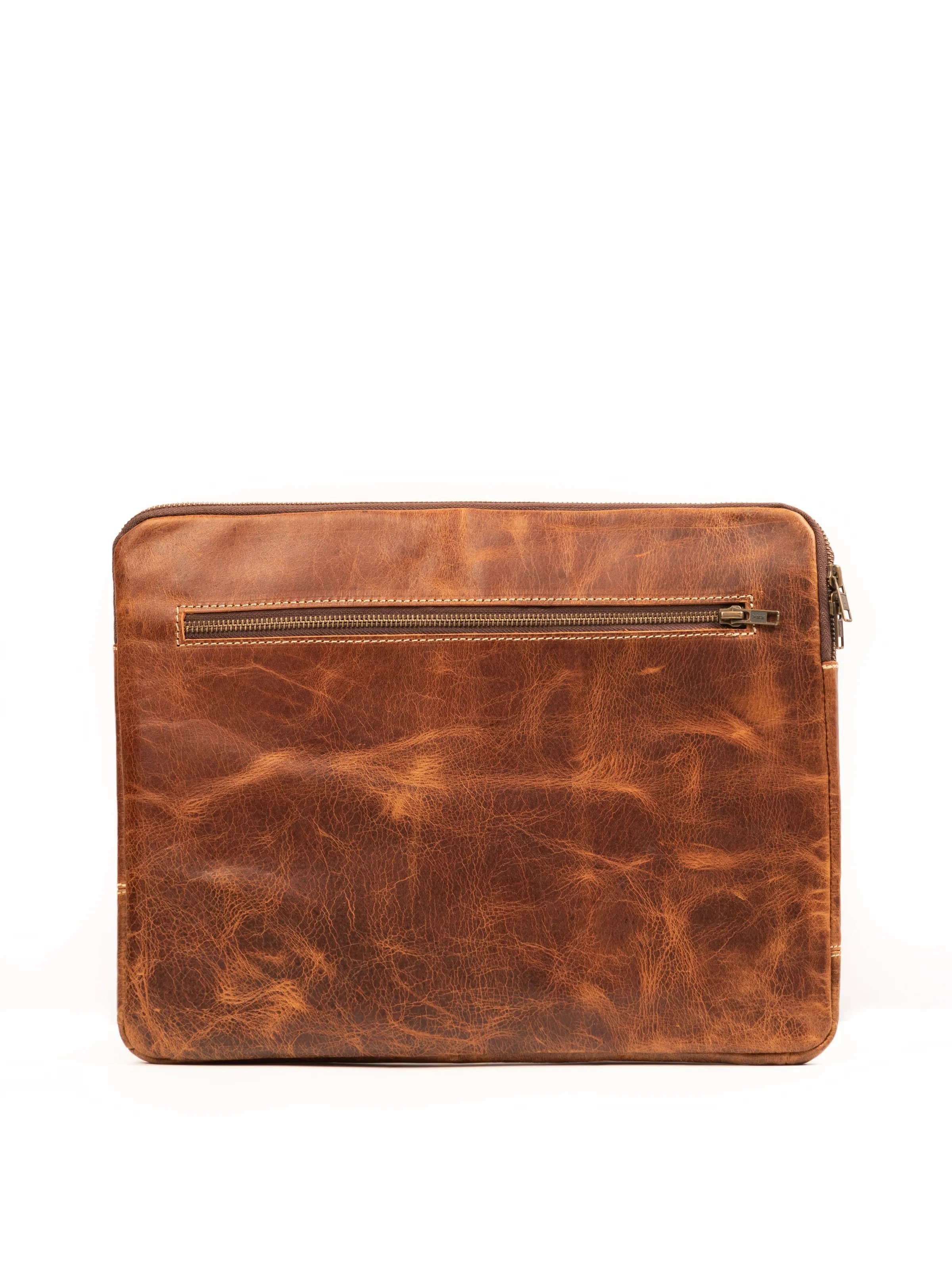 Tan Laptop Sleeve sold by Classy Leather Bags product image thumbnail 3
