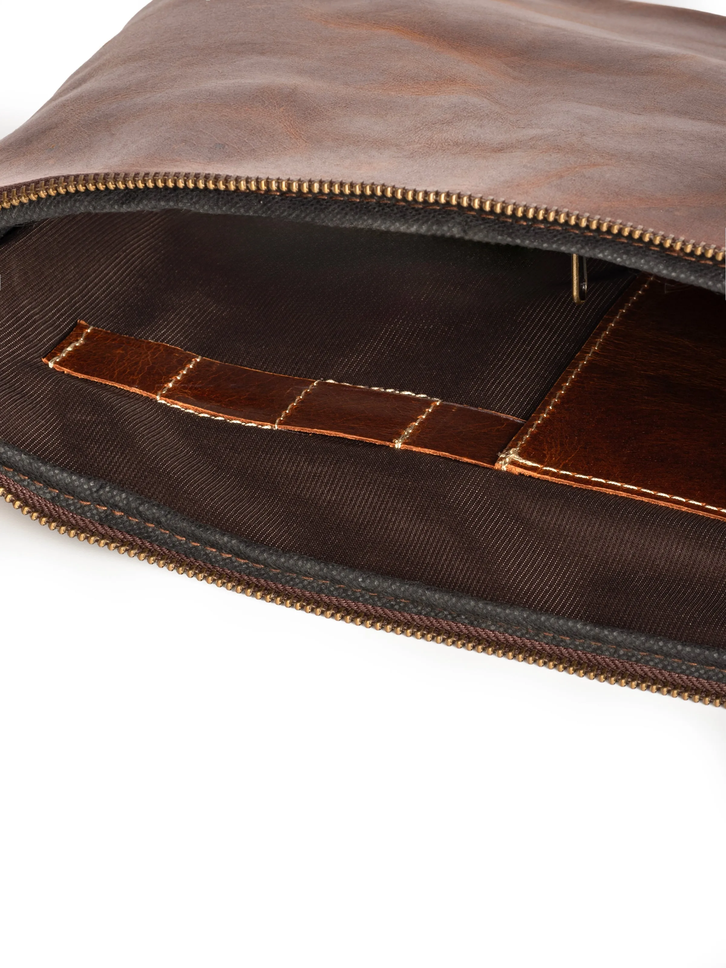 Tan Laptop Sleeve sold by Classy Leather Bags product image thumbnail 5