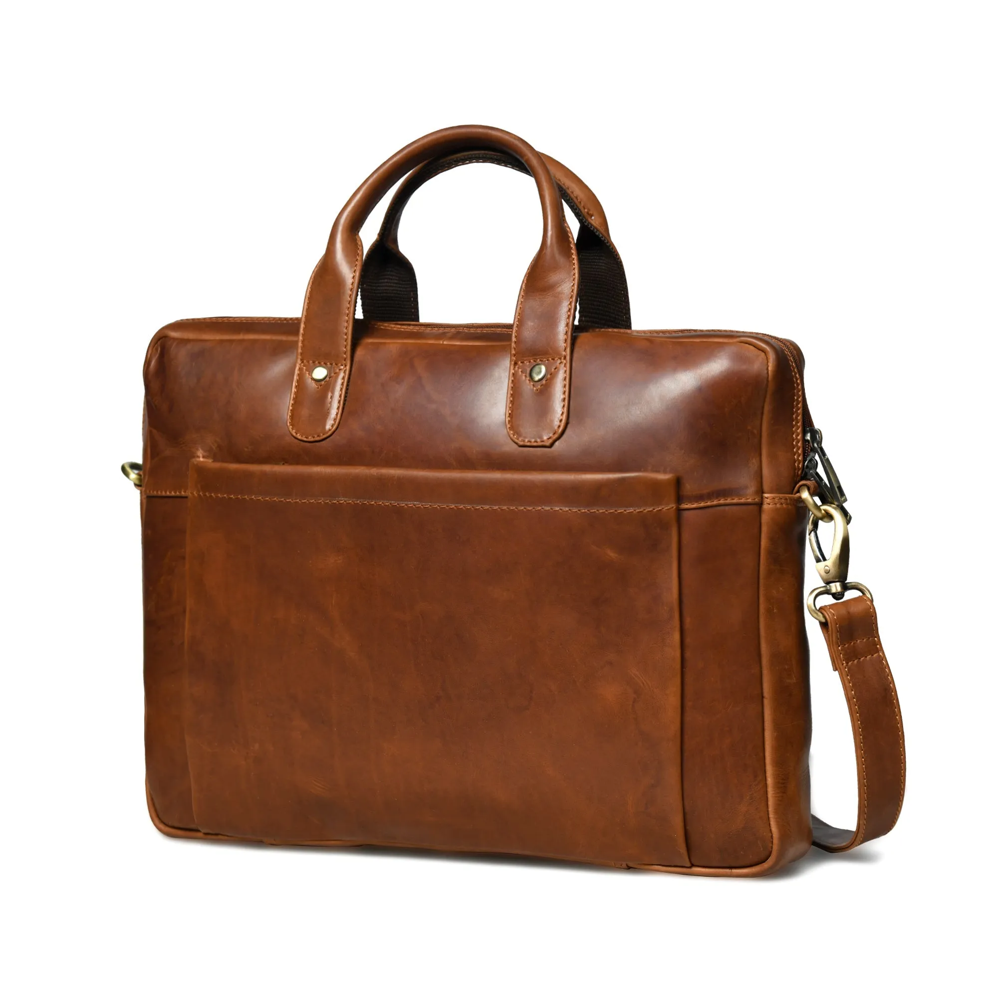 Denver Slim Laptop Briefcase sold by Classy Leather Bags product image thumbnail 3