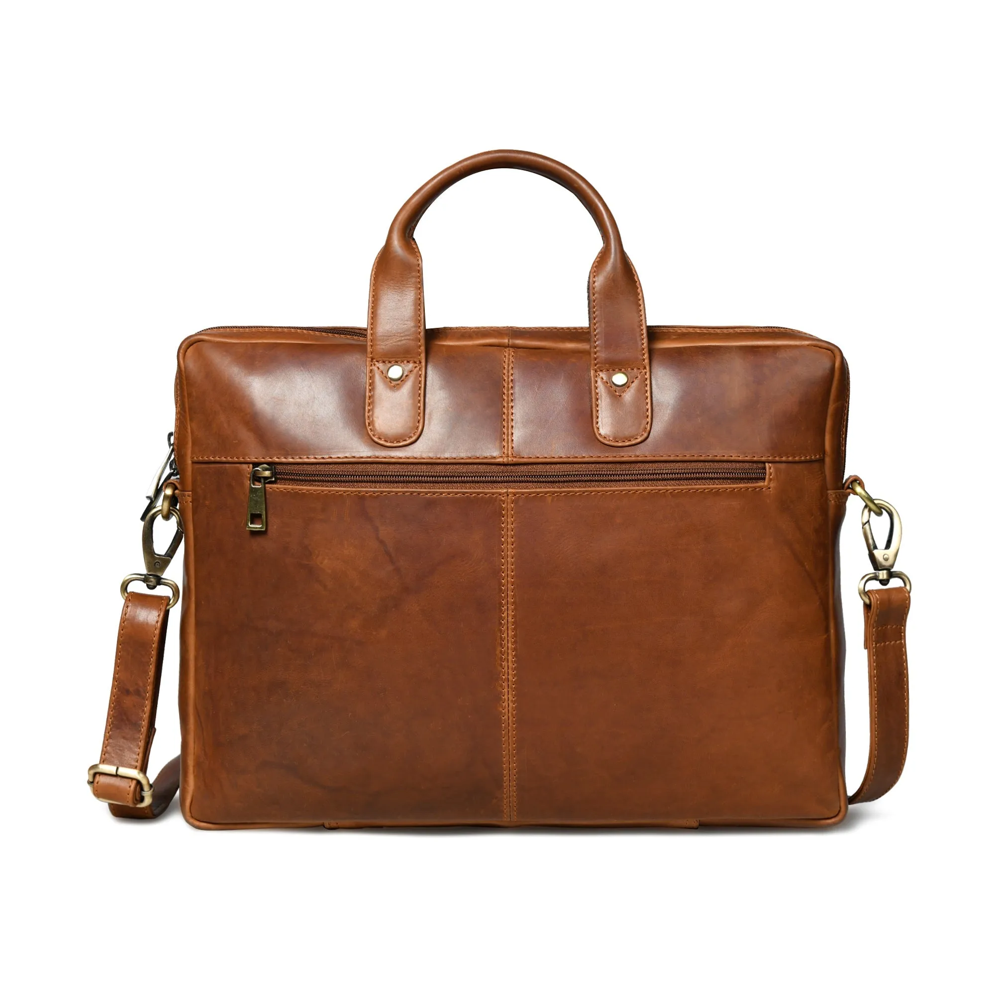 Denver Slim Laptop Briefcase sold by Classy Leather Bags product image thumbnail 4