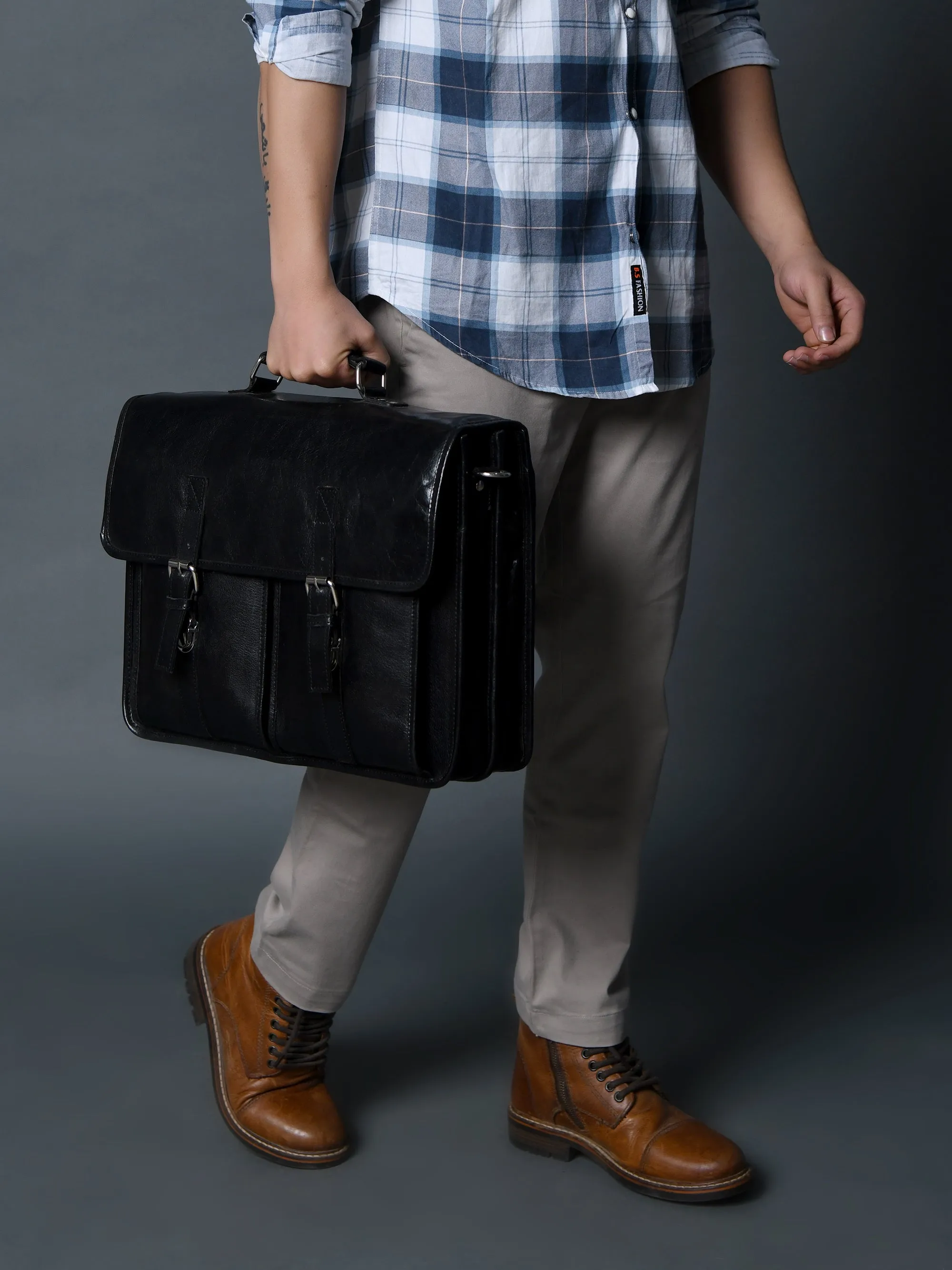 The Architect Black Executive sold by Classy Leather Bags product image thumbnail 3