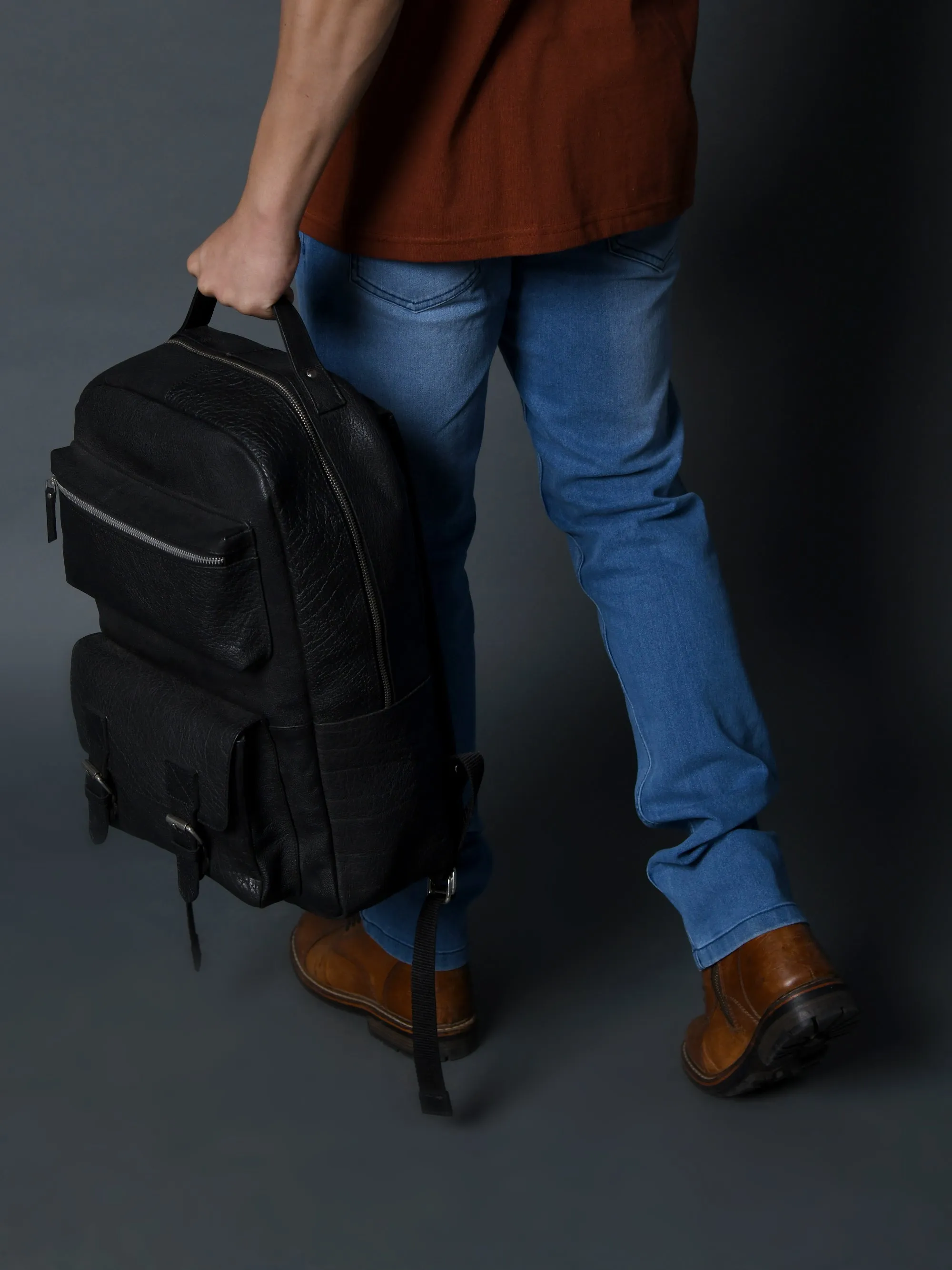 NoirTrek Leather Backpack 2.0 sold by Classy Leather Bags product image thumbnail 4