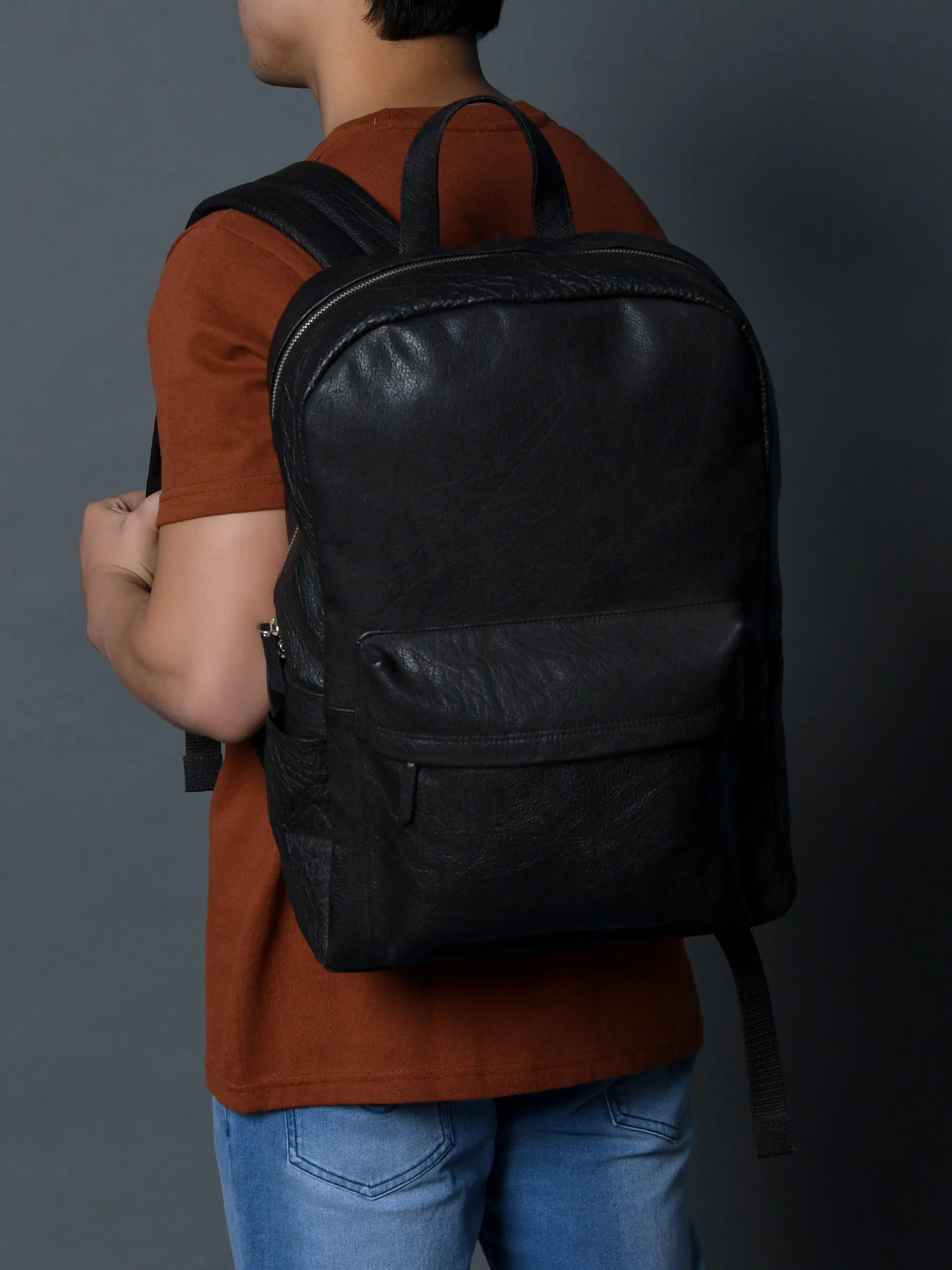 NoirTrek Leather Backpack 1.0 sold by Classy Leather Bags product image thumbnail 5