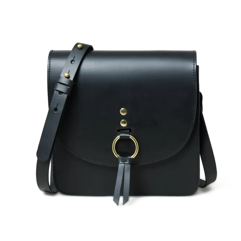 Black Elegance Crossbody Sling Bag sold by Classy Leather Bags