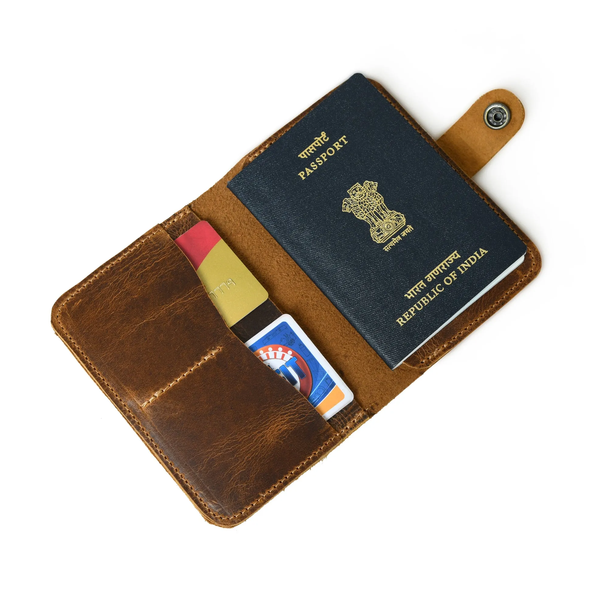 Chic Voyage Passport Sleeve - Brown sold by Classy Leather Bags product image thumbnail 3