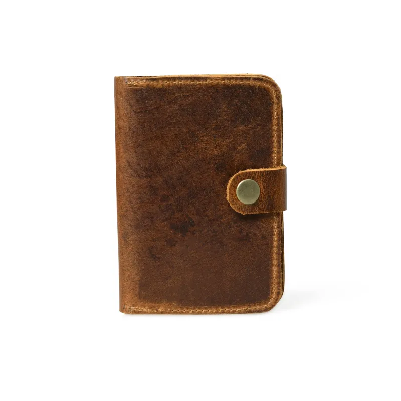 Chic Voyage Passport Sleeve - Brown sold by Classy Leather Bags