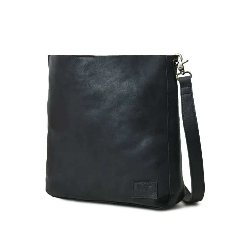 Serenity Everyday Crossbody Sling, Black sold by Classy Leather Bags