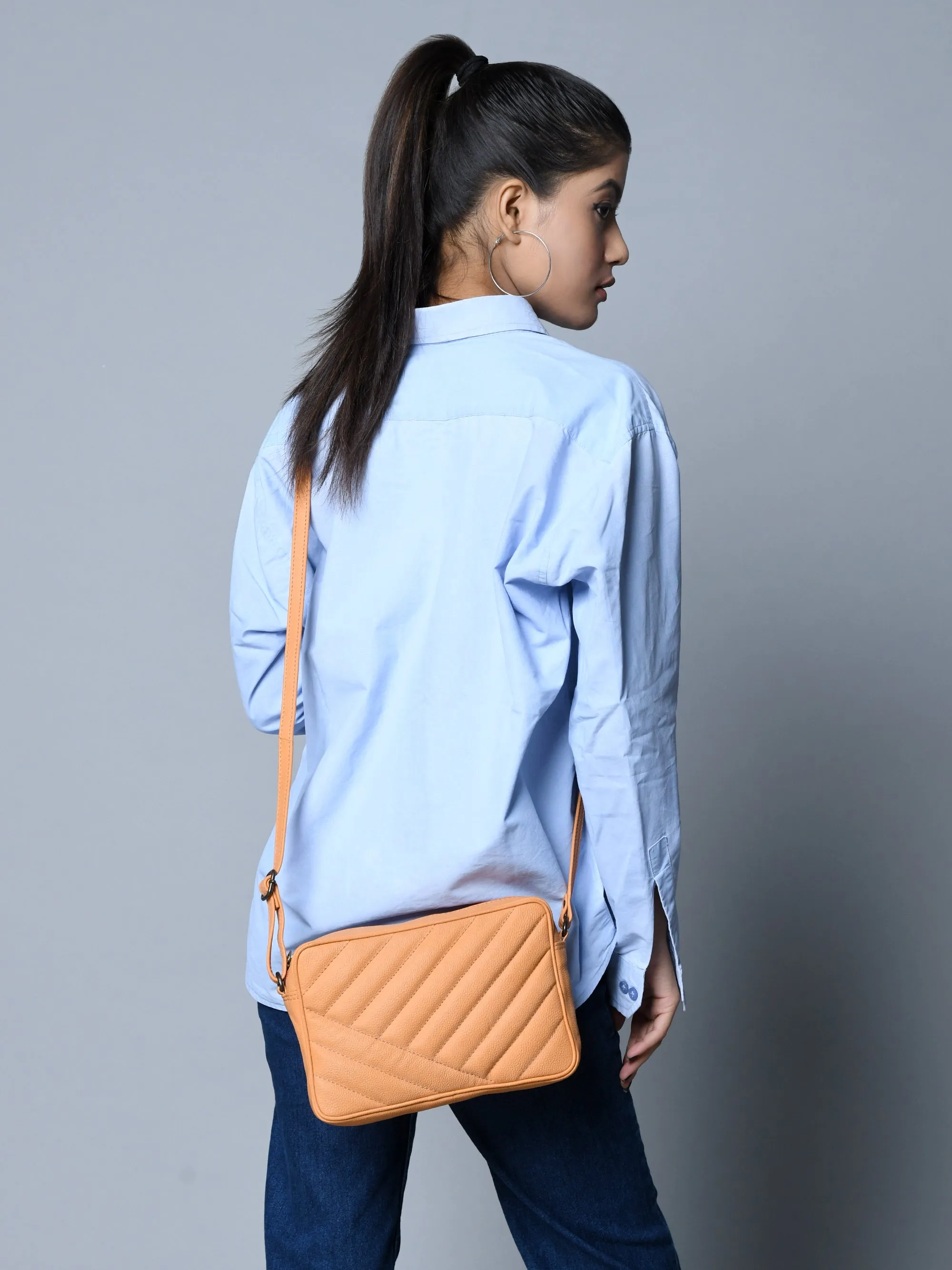 Mini Cute Quilted Crossbody Bag sold by Classy Leather Bags product image thumbnail 2