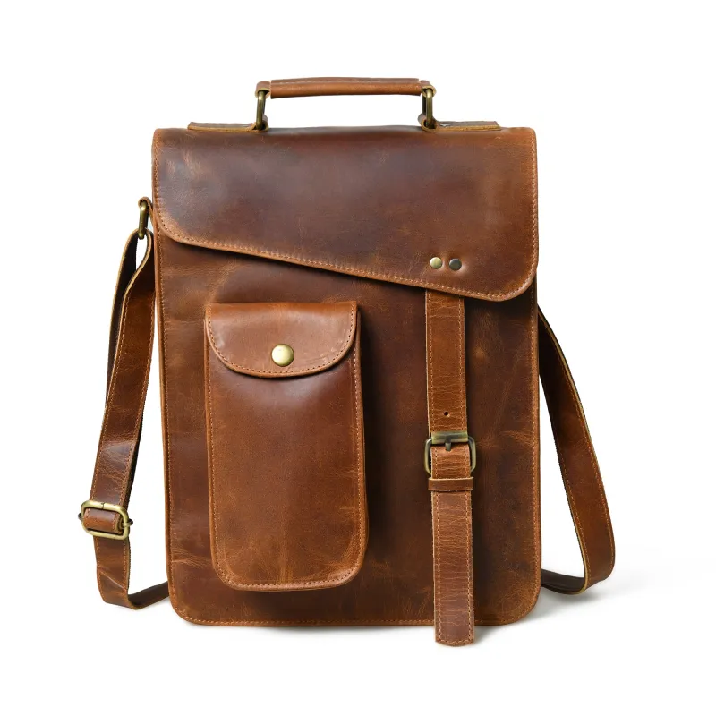 Vintage Explorer Shoulder Crossbody Bag sold by Classy Leather Bags