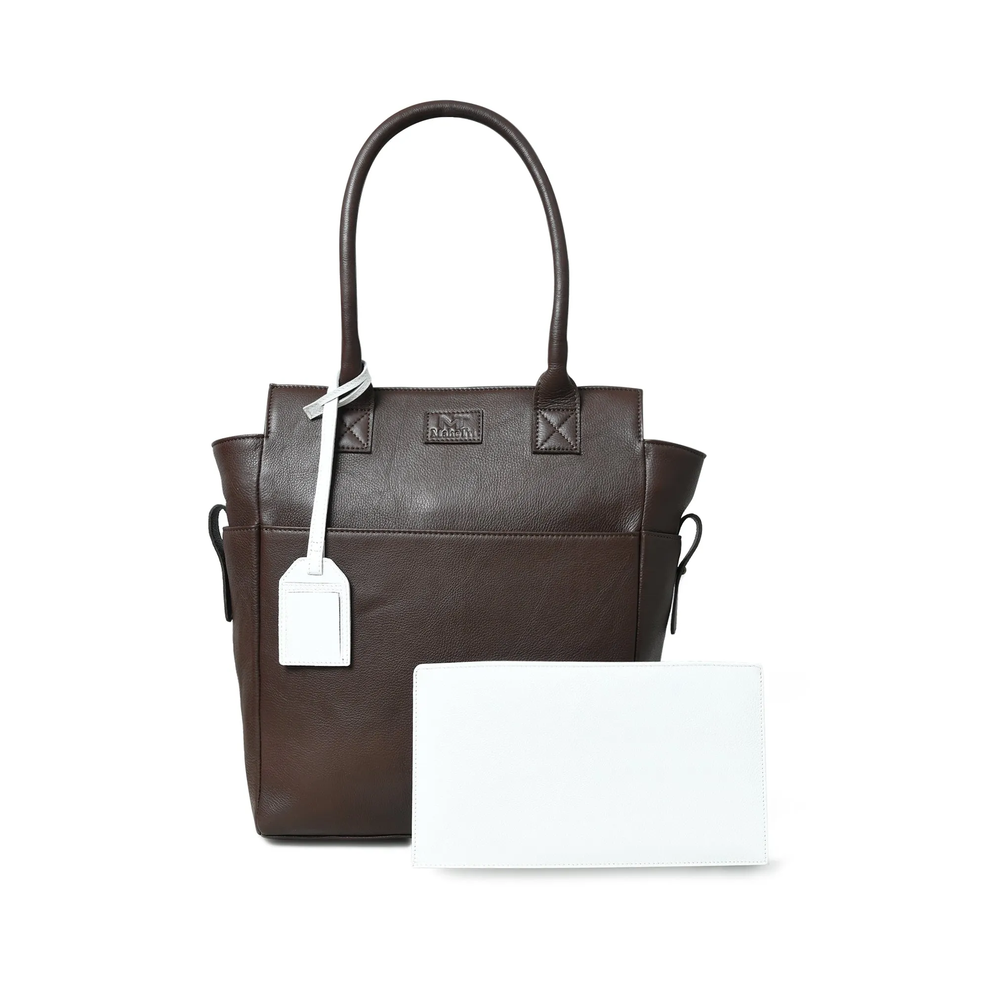 Chestnut Charm Brown Leather Tote sold by Classy Leather Bags