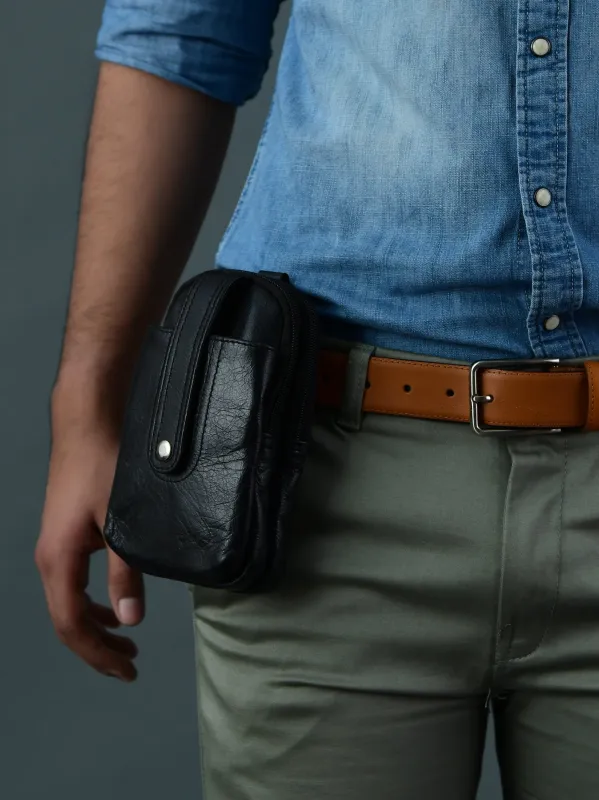 Jet-Set Organizer: Leather Phone Pouch sold by Classy Leather Bags