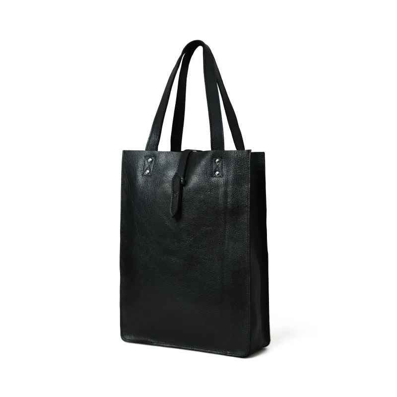 Ebony Elegance Leather Tote sold by Classy Leather Bags