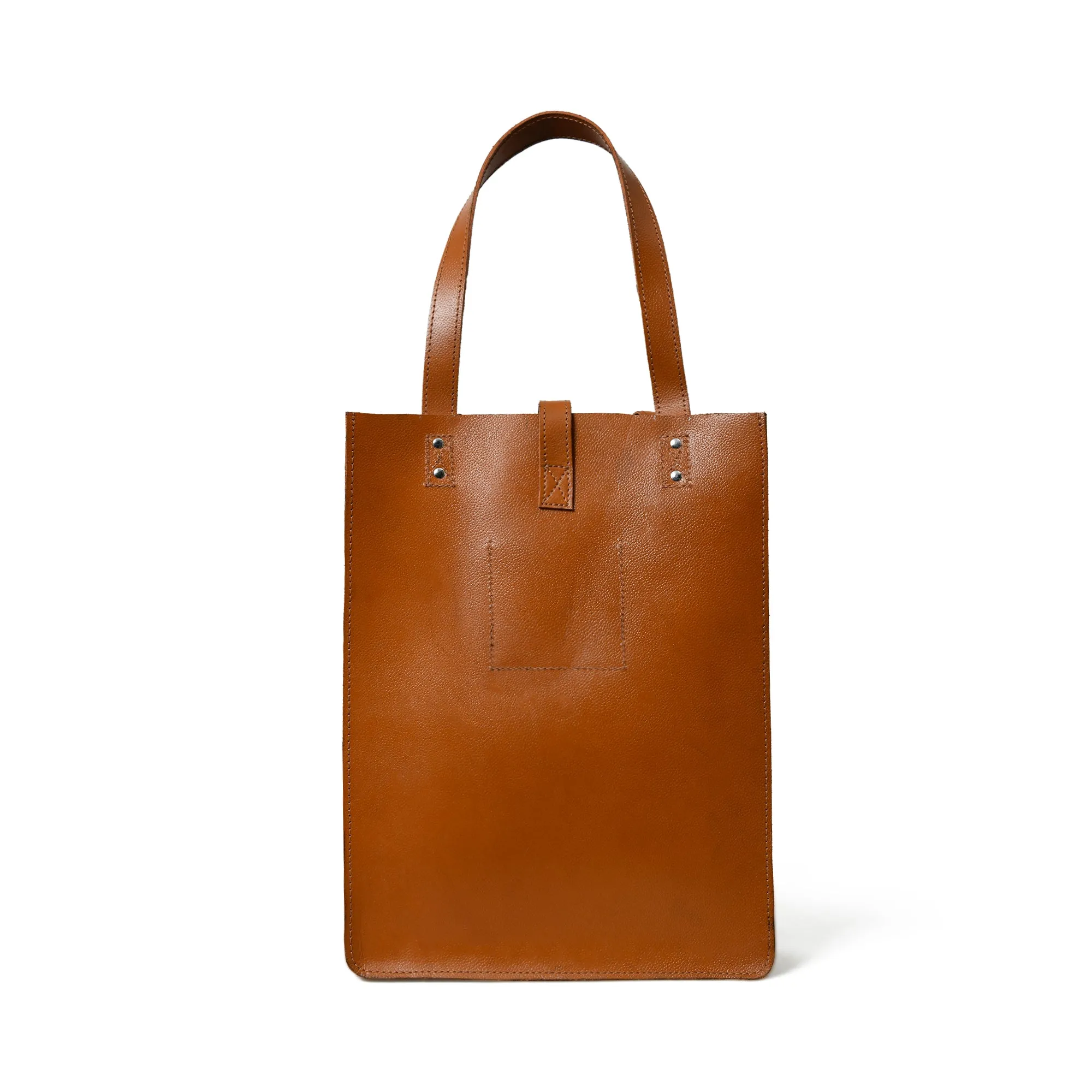 Chestnut Elegance Leather Tote sold by Classy Leather Bags product image thumbnail 3