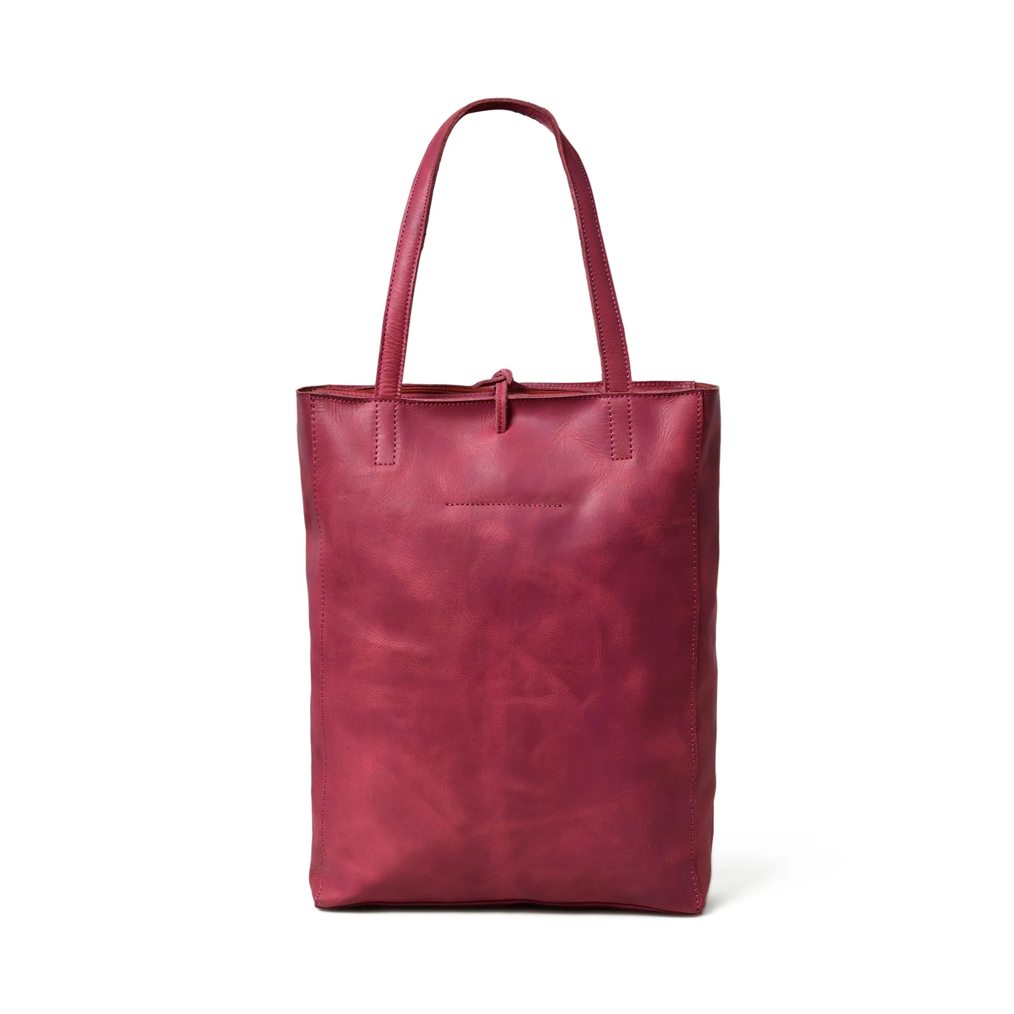 Maroon Leather Tote Bag sold by Classy Leather Bags product image thumbnail 5