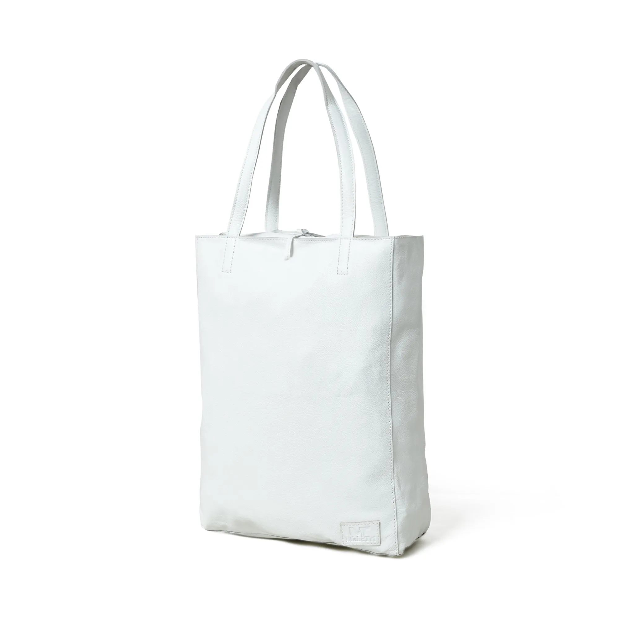 White Leather Shoulder Tote Bag sold by Classy Leather Bags