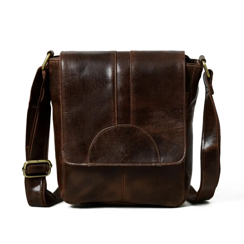 Cocoa Classic Messenger Bag sold by Classy Leather Bags