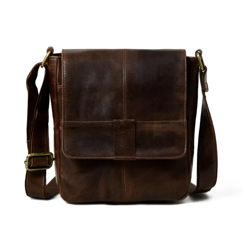 Brown Leather Crossbody Bag sold by Classy Leather Bags