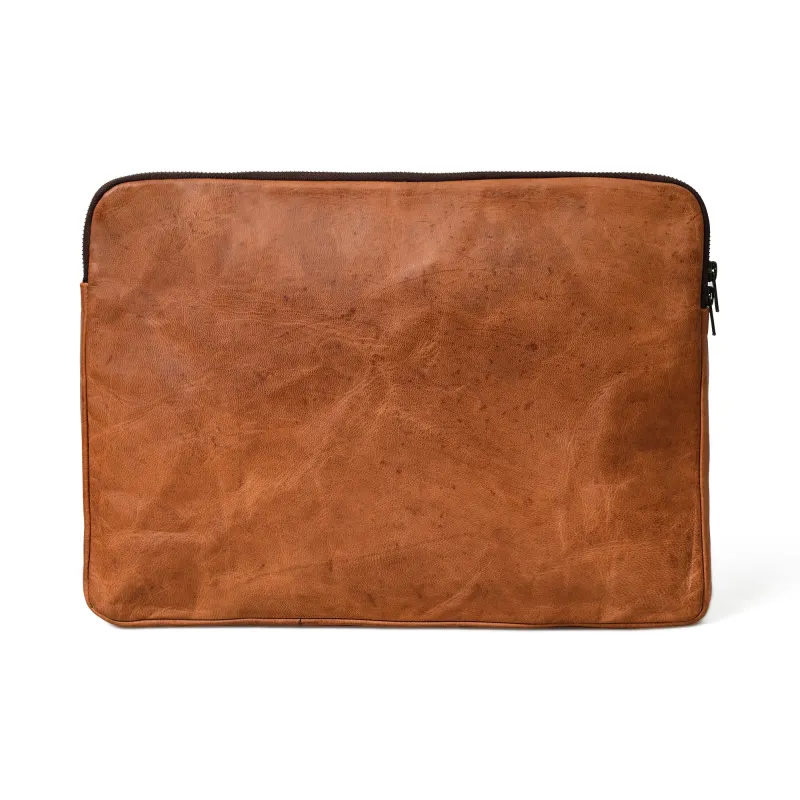 Zento Laptop Sleeve - Tan Brown sold by Classy Leather Bags