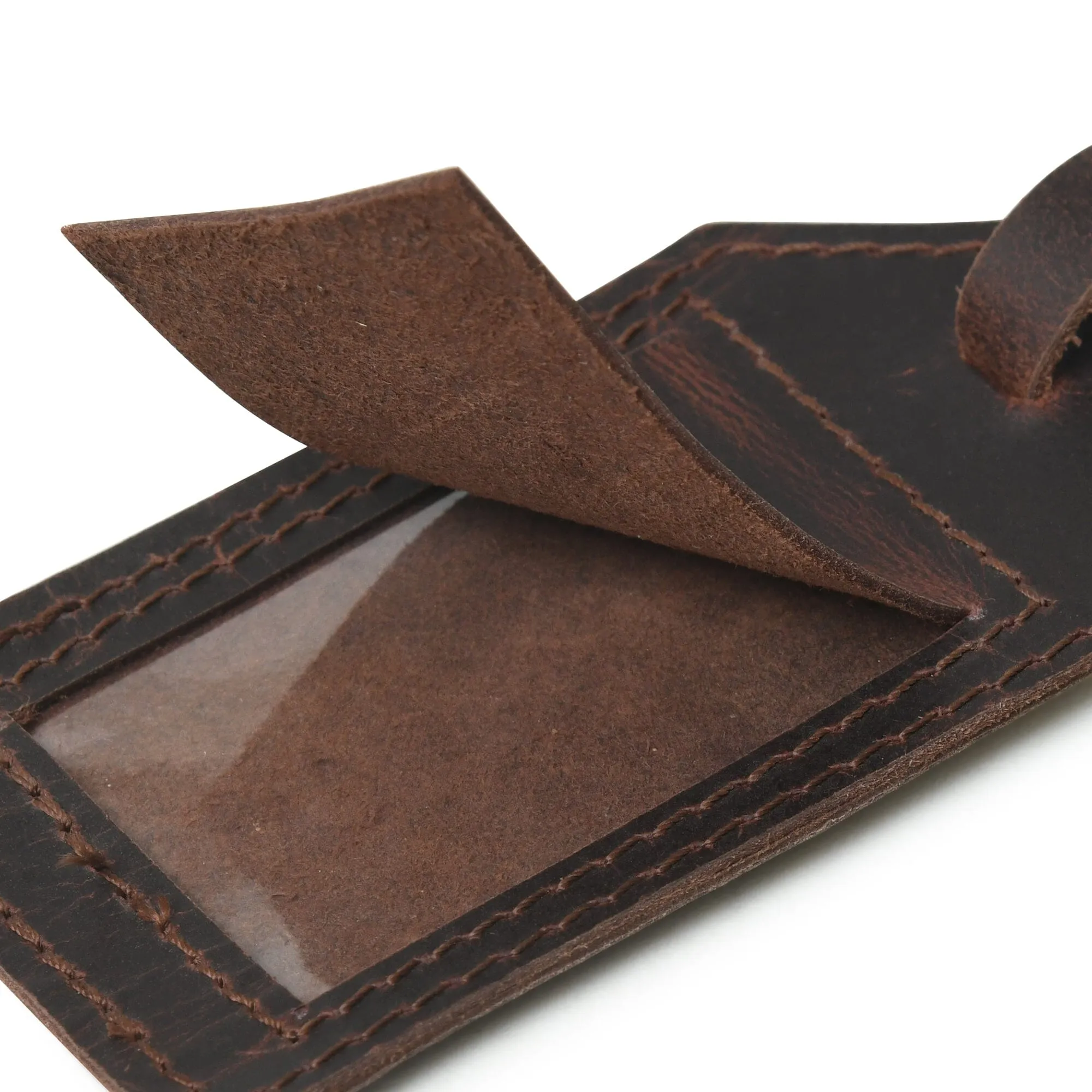 Leather Luggage Tag Set sold by Classy Leather Bags product image thumbnail 3