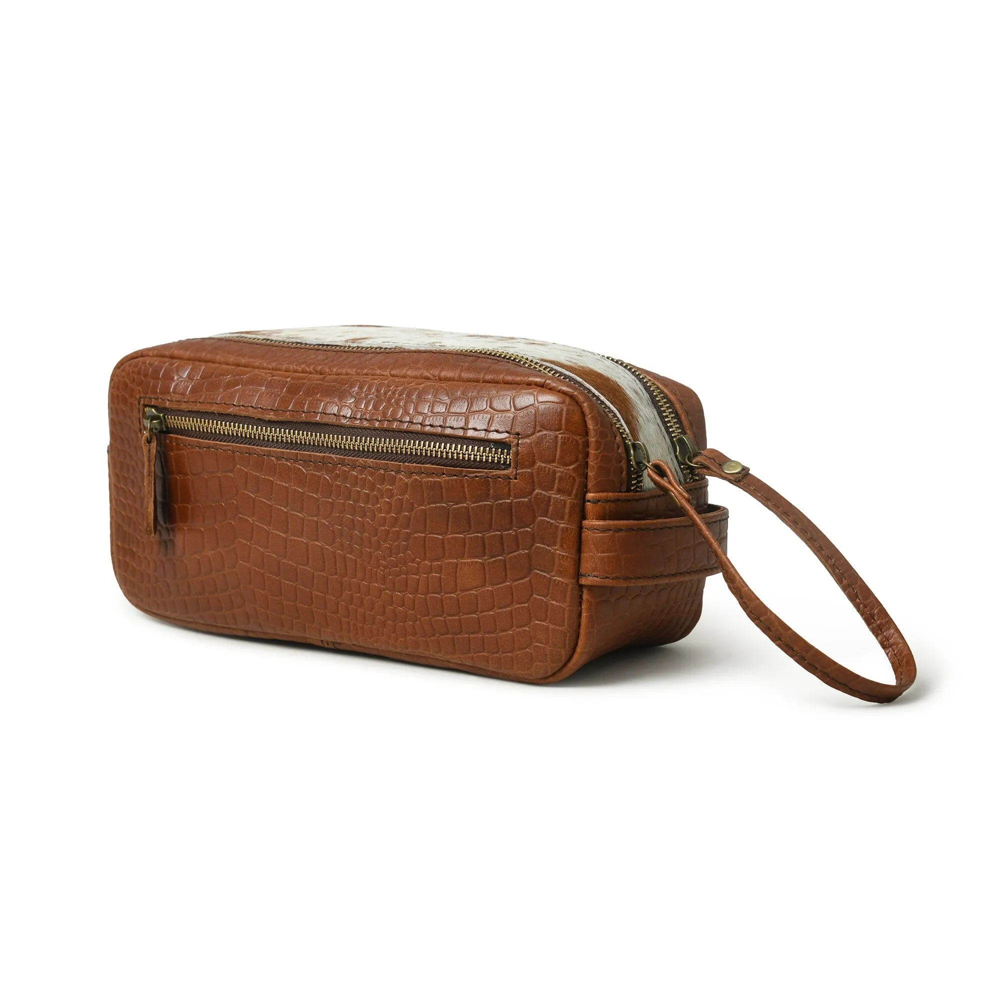 Hairon Croco Leather Toiletry Bag sold by Classy Leather Bags product image thumbnail 4