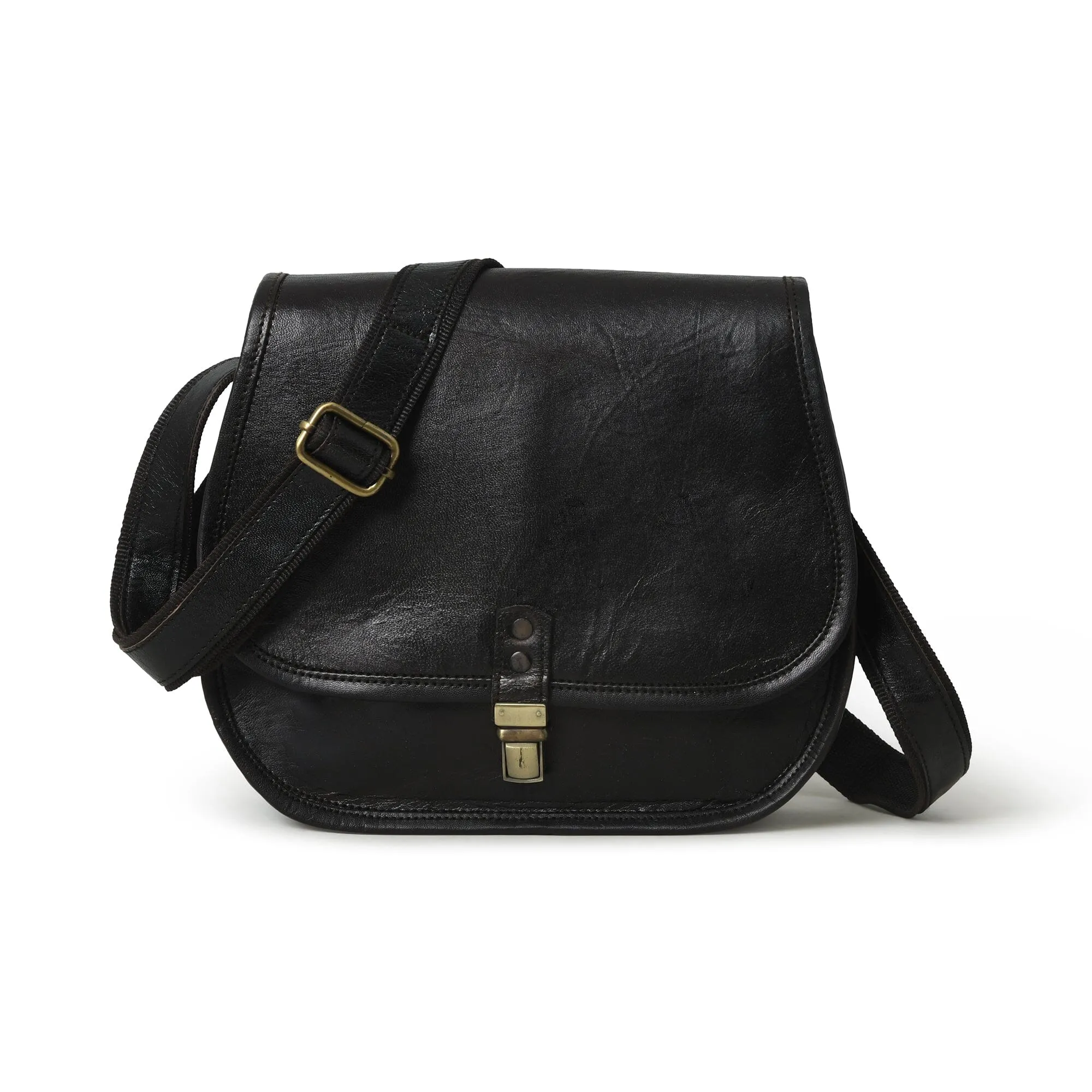 The Black Crossbody sold by Classy Leather Bags