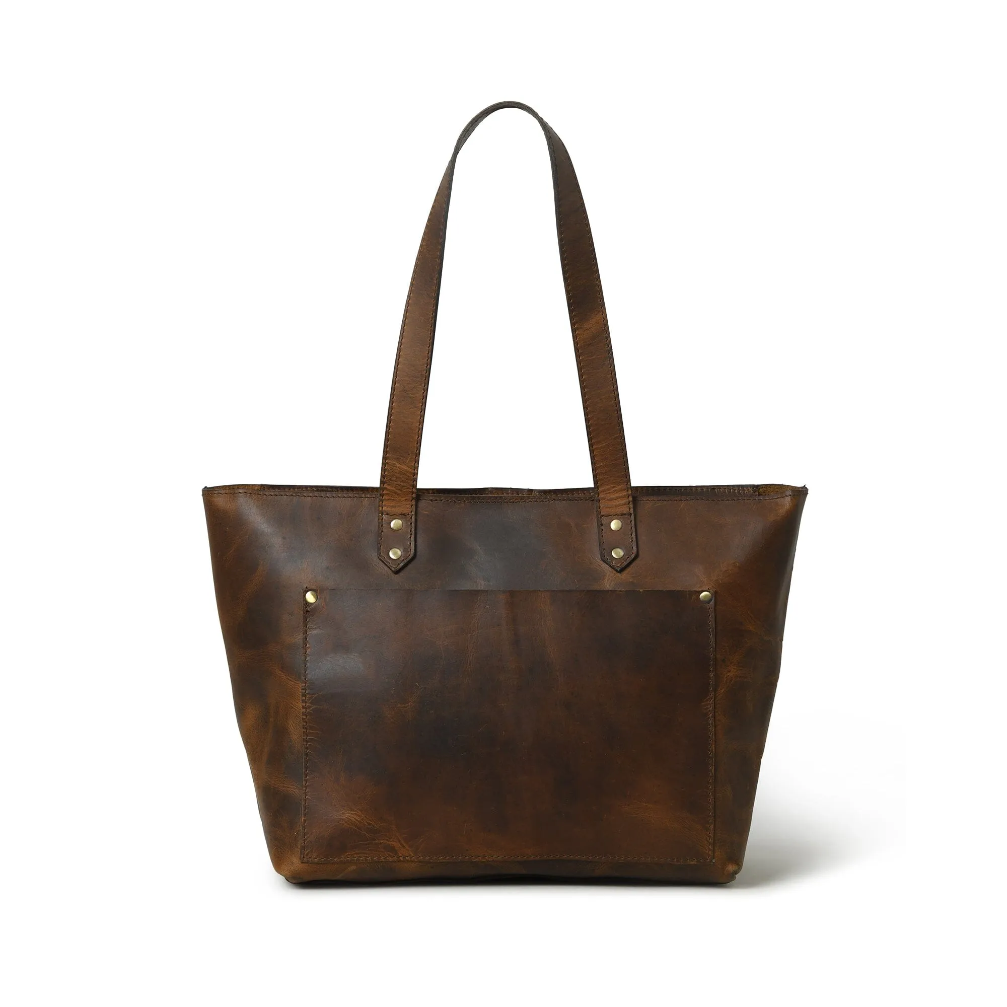 Essential Work Tote - Brown sold by Classy Leather Bags product image thumbnail 5