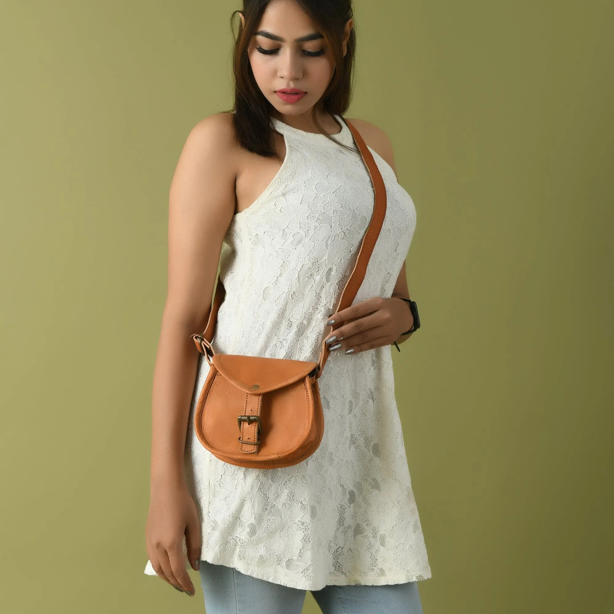 Lara Crossbody Sling Bag sold by Classy Leather Bags product image thumbnail 3