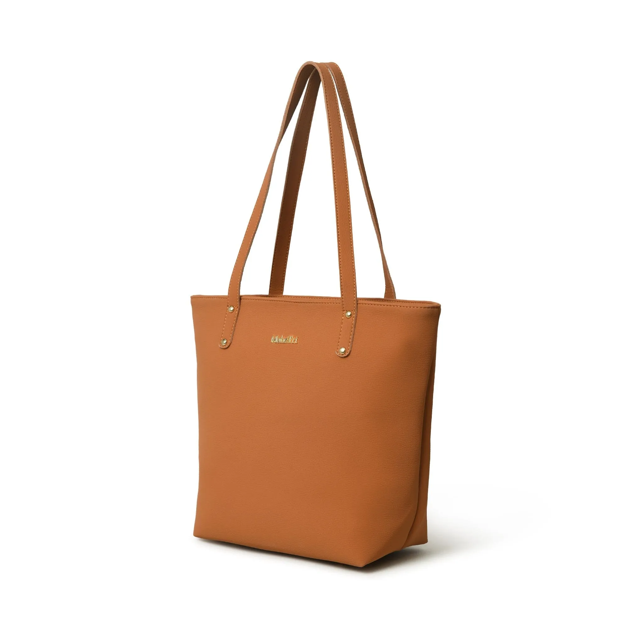 Era Vegan Leather Tote - Tan Brown sold by Classy Leather Bags product image thumbnail 4