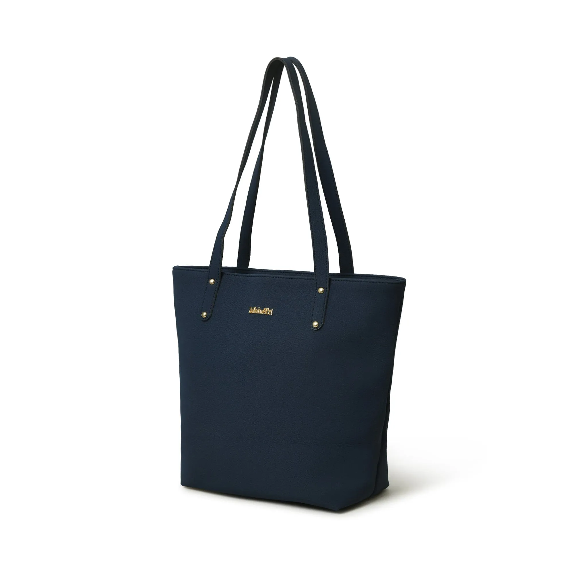 Era Vegan Leather Tote - Navy Blue sold by Classy Leather Bags product image thumbnail 3